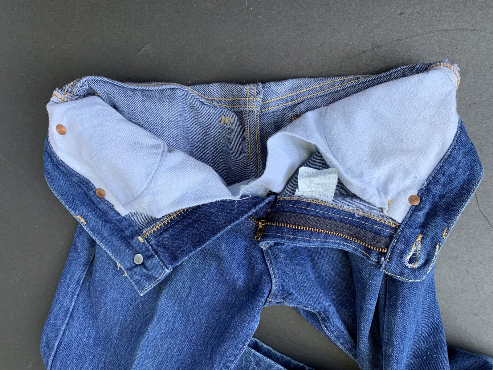 Lee Riders USA Denim Jeans talon 42 zipper vintage blue