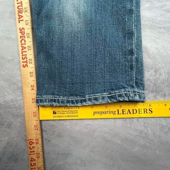 Miss Me Y2K Skater Gothic Bootcut Jeans 30 Distressed Denim Streetwear 2000s