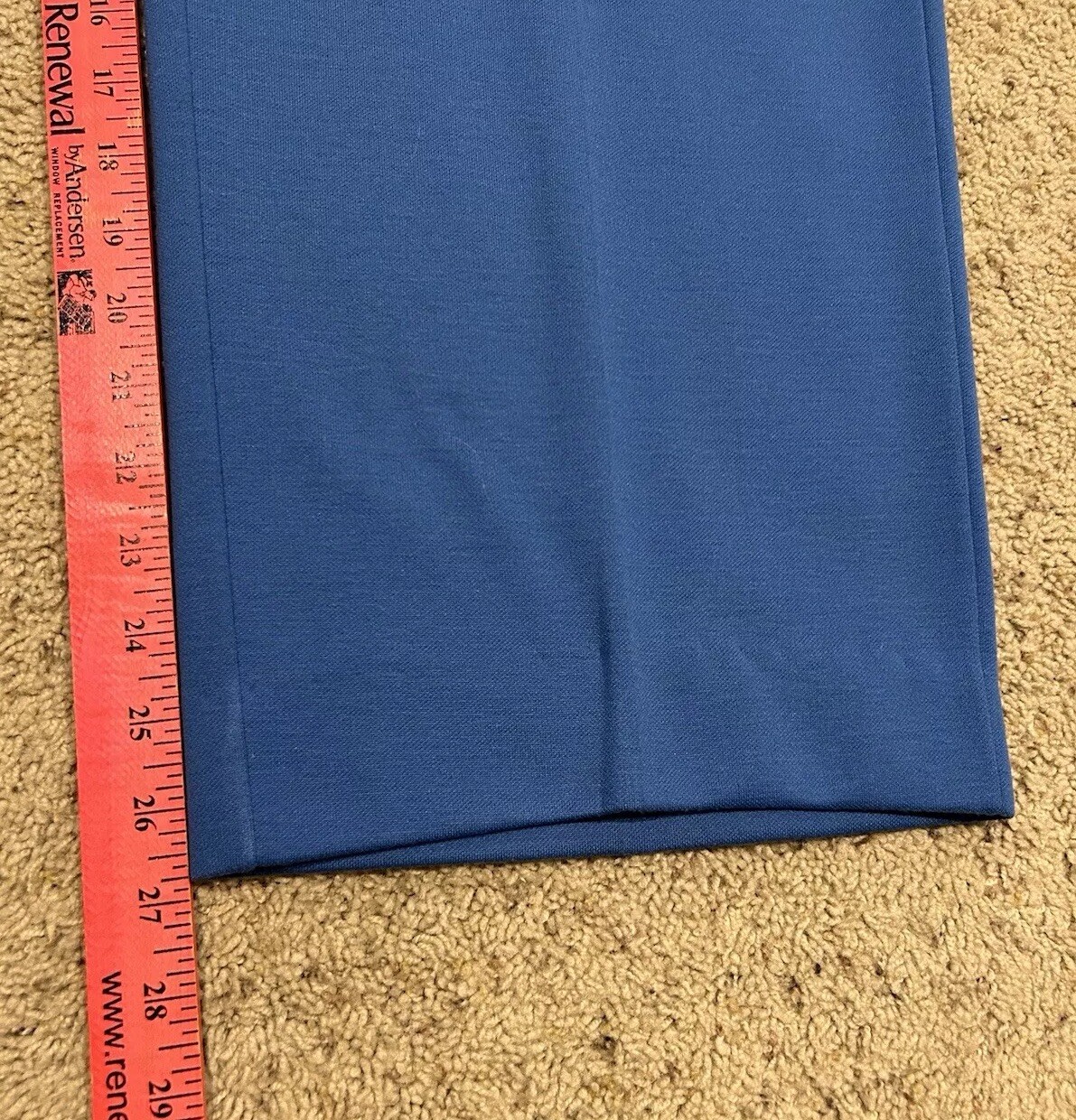 Vintage 70s 80s JAMES KENROB 18/20 2-Piece Blouse & Pant Set BLUE *Hemmed* Y24