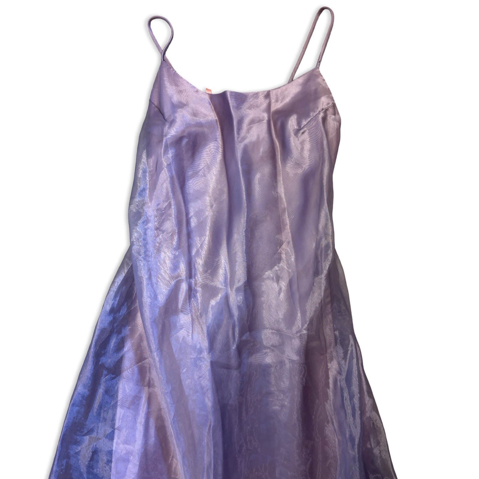 1990s Scott McClintock Lavender Shimmery Fairy Formal Gown