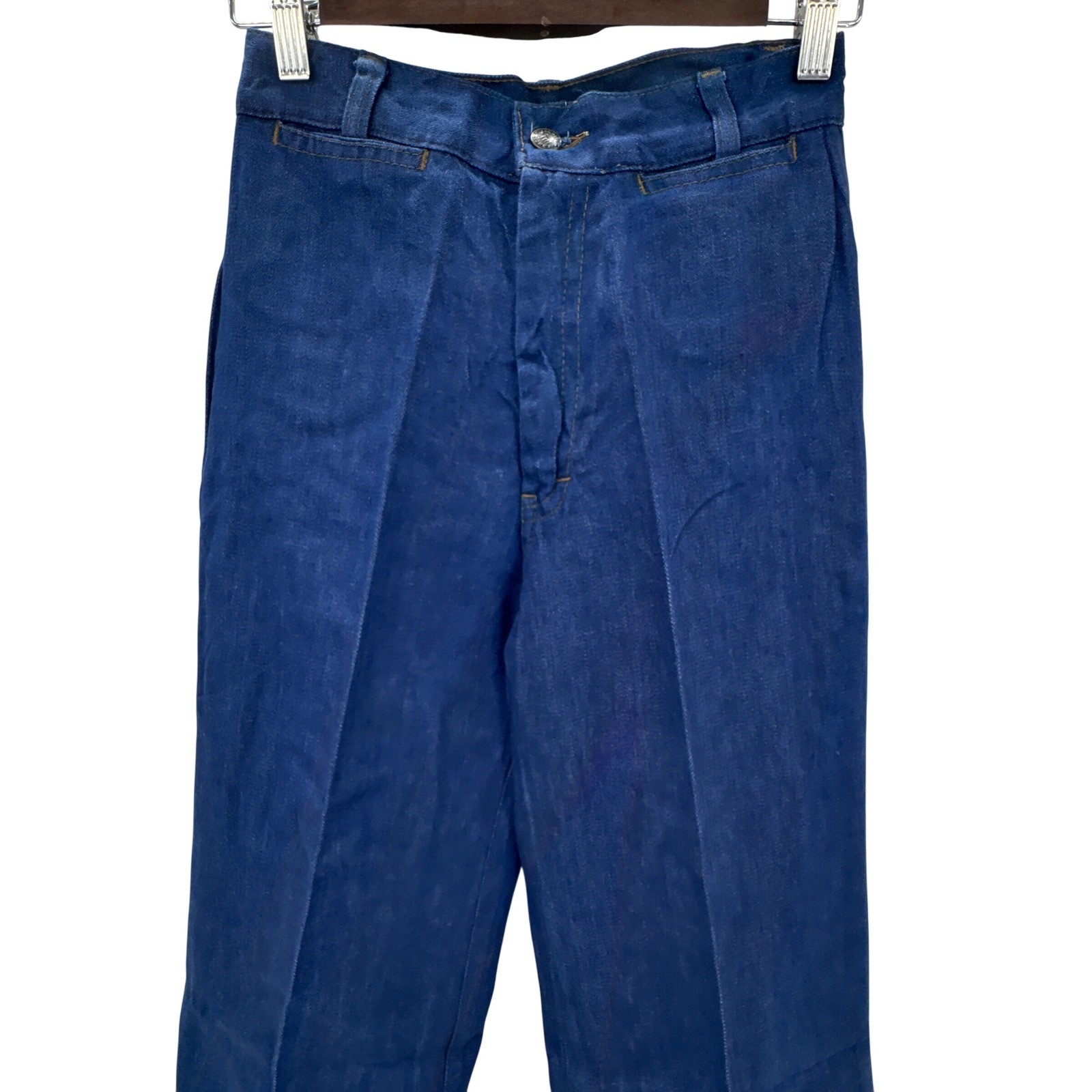 Jacques Moret Denim Jeans Womens 9 27×36 Blue High Waist Wide Leg Flare NWT