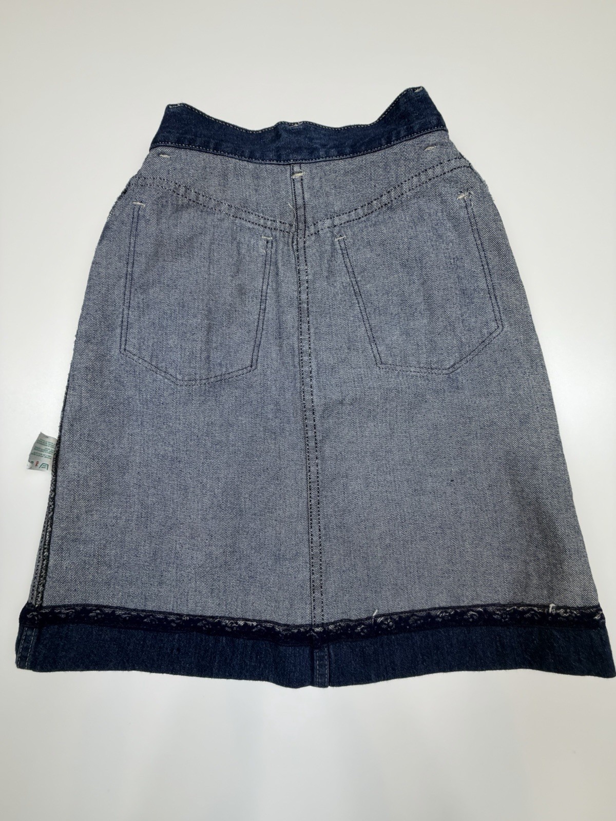 Vintage Rumble Seats USA High Rise Denim A-Line Skirt Women’s XS 25 Waist