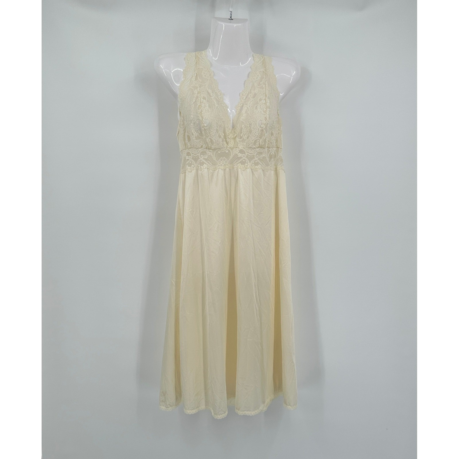 Womens Vintage Coquette Victorian Slip Dress Size 40 US S Feminine Romantic