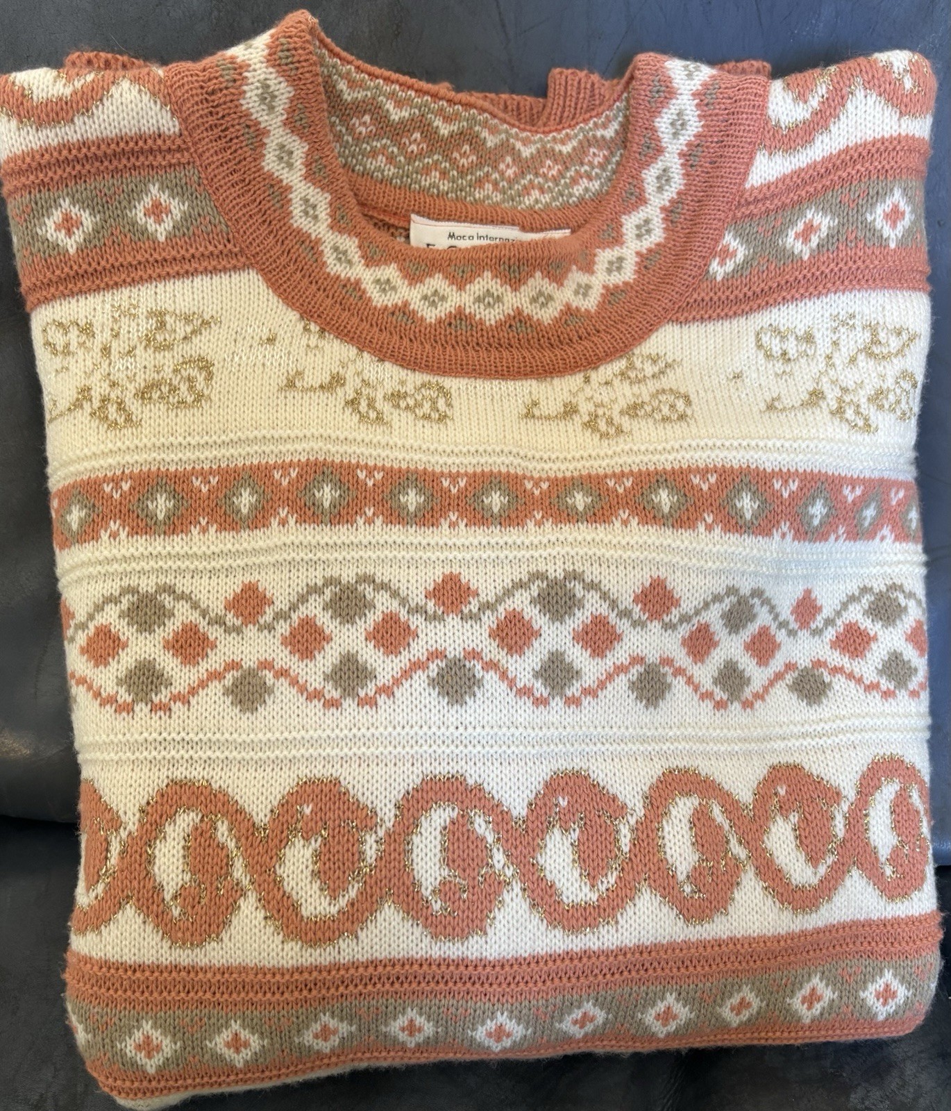 Vintage 80’s Forelli Sweater Size 1X Cottage Core Boho Granny Core Cozy Retro