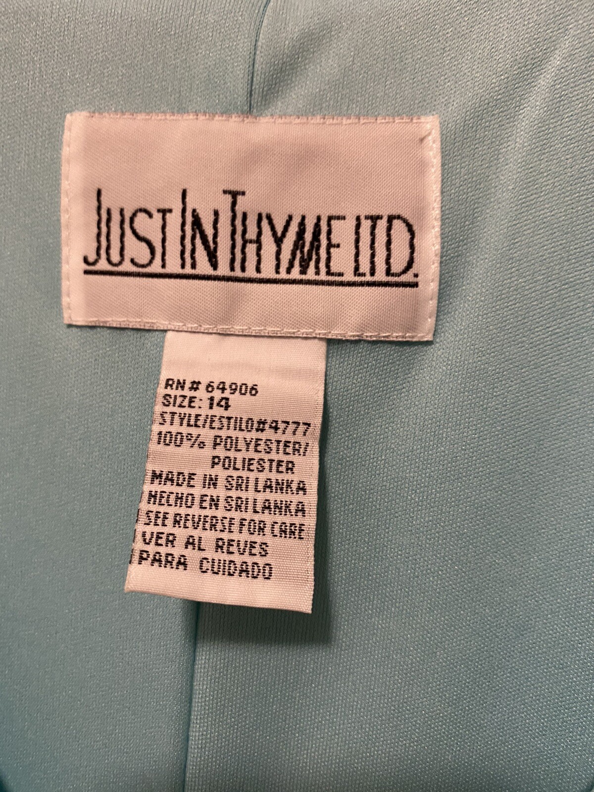 Ladies Just In Thyme Ltd Womens Aqua Layered Shift Dress Size 14 NWT