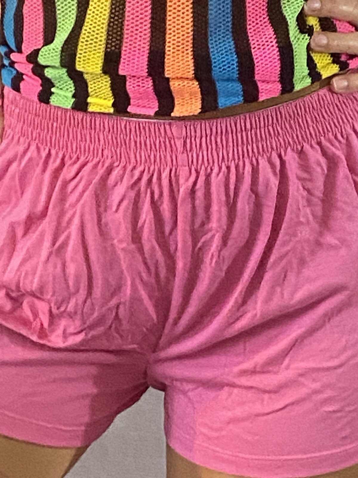 VTG SELFIE 80S LOCKER GYM PE SCHOOL SHORTS SAILOR Pink NEW COTTON SOFTIE S-XL 44