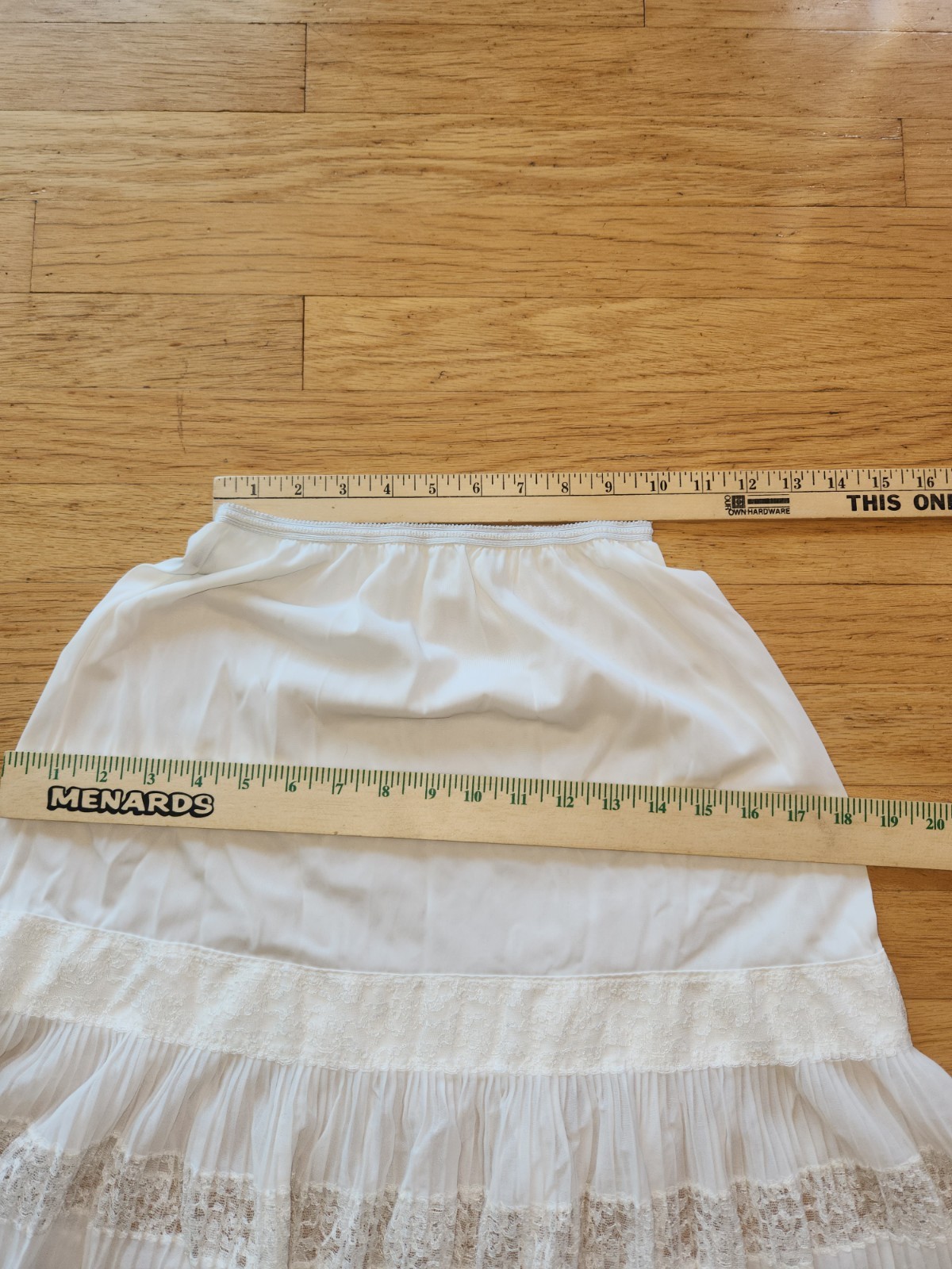 VTG Aristocraft Half Slip Underskirt*Sz S*Ivory Crinoline High End Petticoat USA