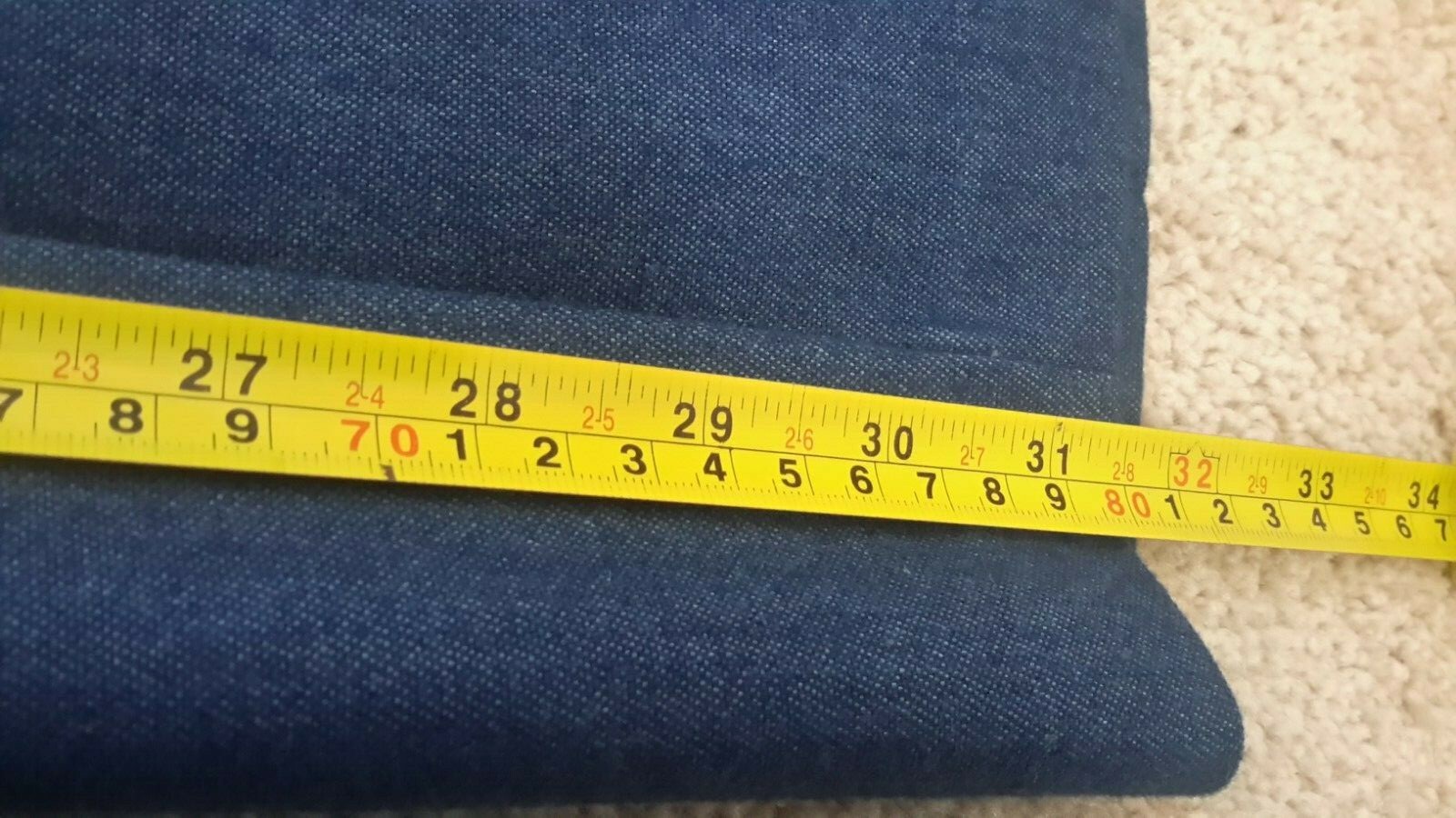 Vintage Ecco Bay Womens Size 13-14 1970s Blue Denim Jeans NWT