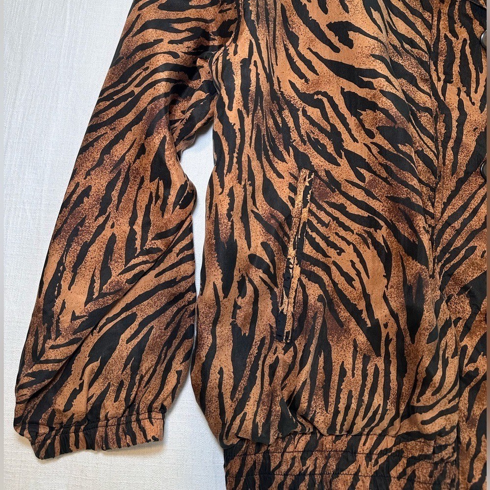 Vintage Silk Animal Print Jacket by Stunt Sports