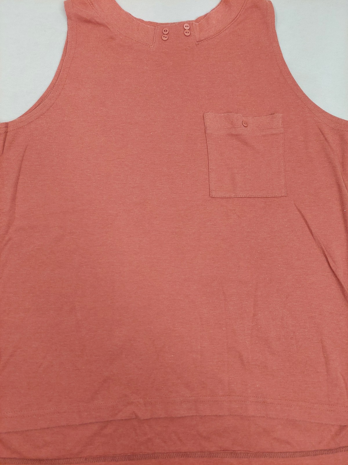 Vintage Orange Tank Top Women Summer Sleeveless Minimalist Normcore Casual Y2K L