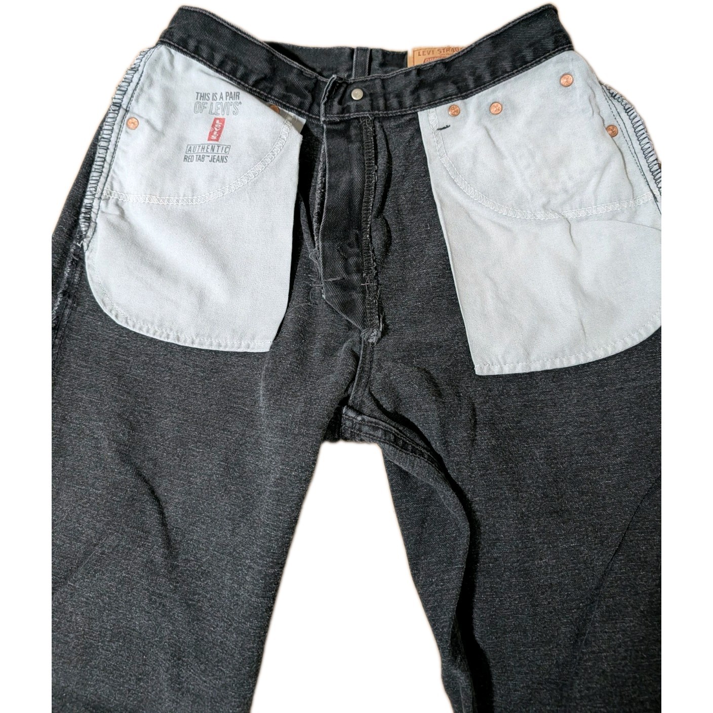 Vintage 1993 Women’s Levi’s 560 Black Denim USA Brownsville, Texas Size 29 X 29