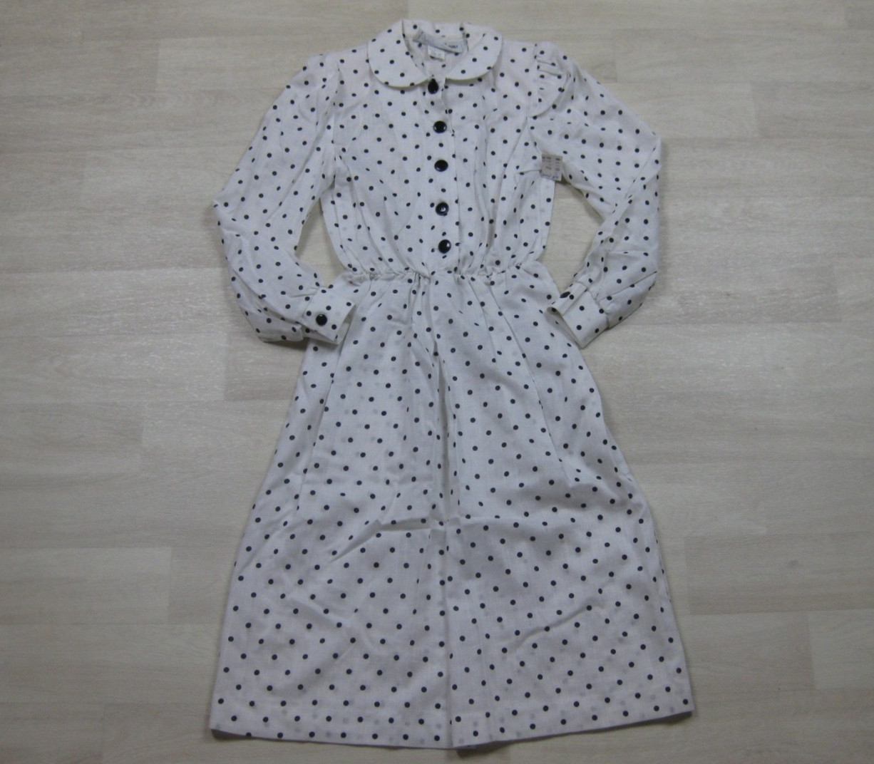NWT Vintage 80s does 50s Joseph Bruno Midi Dress (4P) Polka Dot New Look NEW