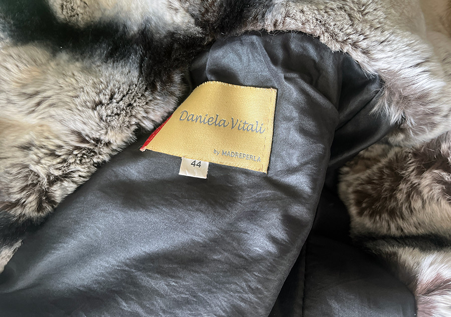 Rare, Vtg Daniela Vitali Raccoon Fur Jacket, Hooded,  Sz (US 10-12), Only $29!
