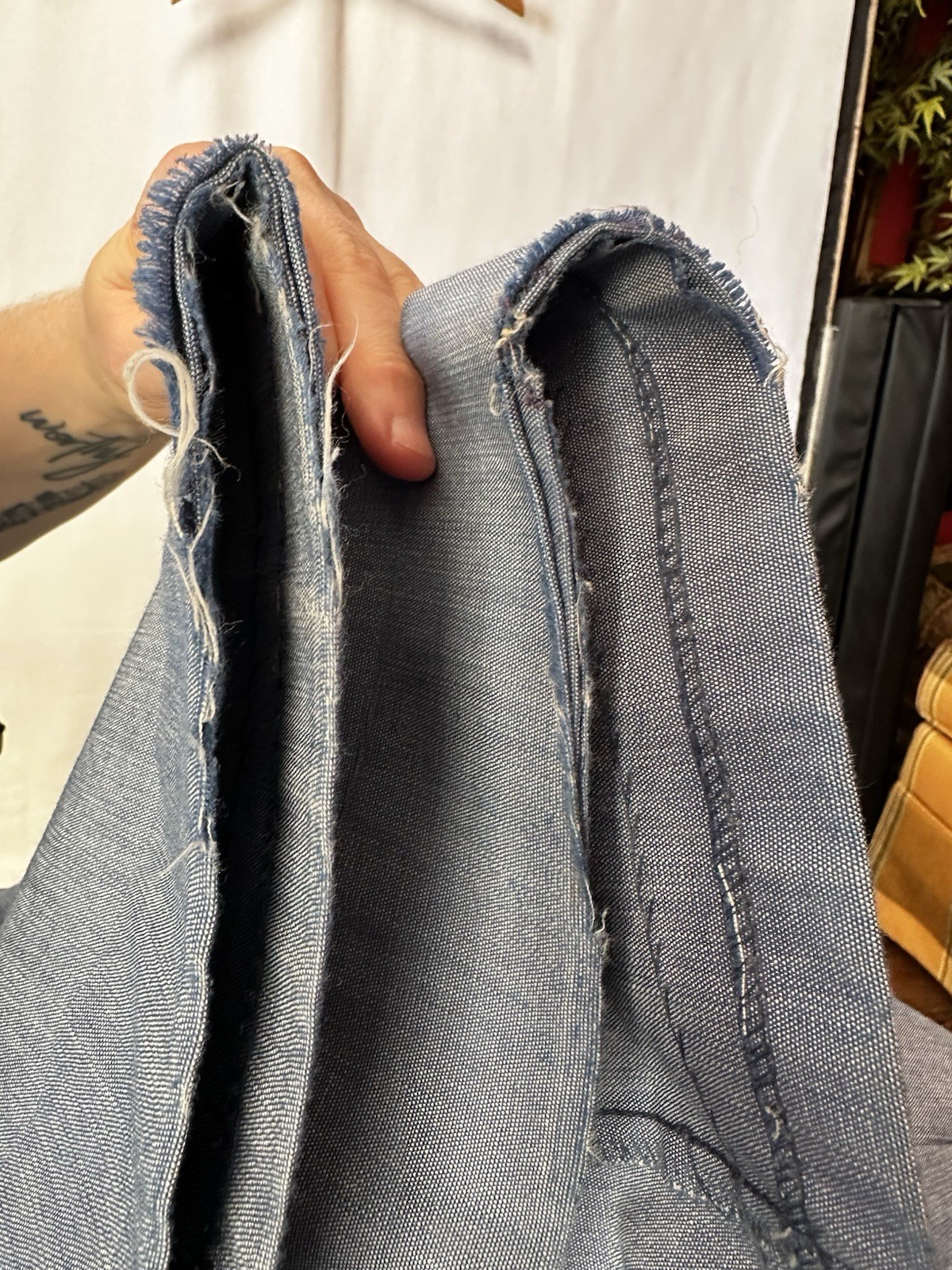 Vintage Levis Bell Bottom Pants Womens 70s Western Flare 27×32 Bareback Cuff Hem