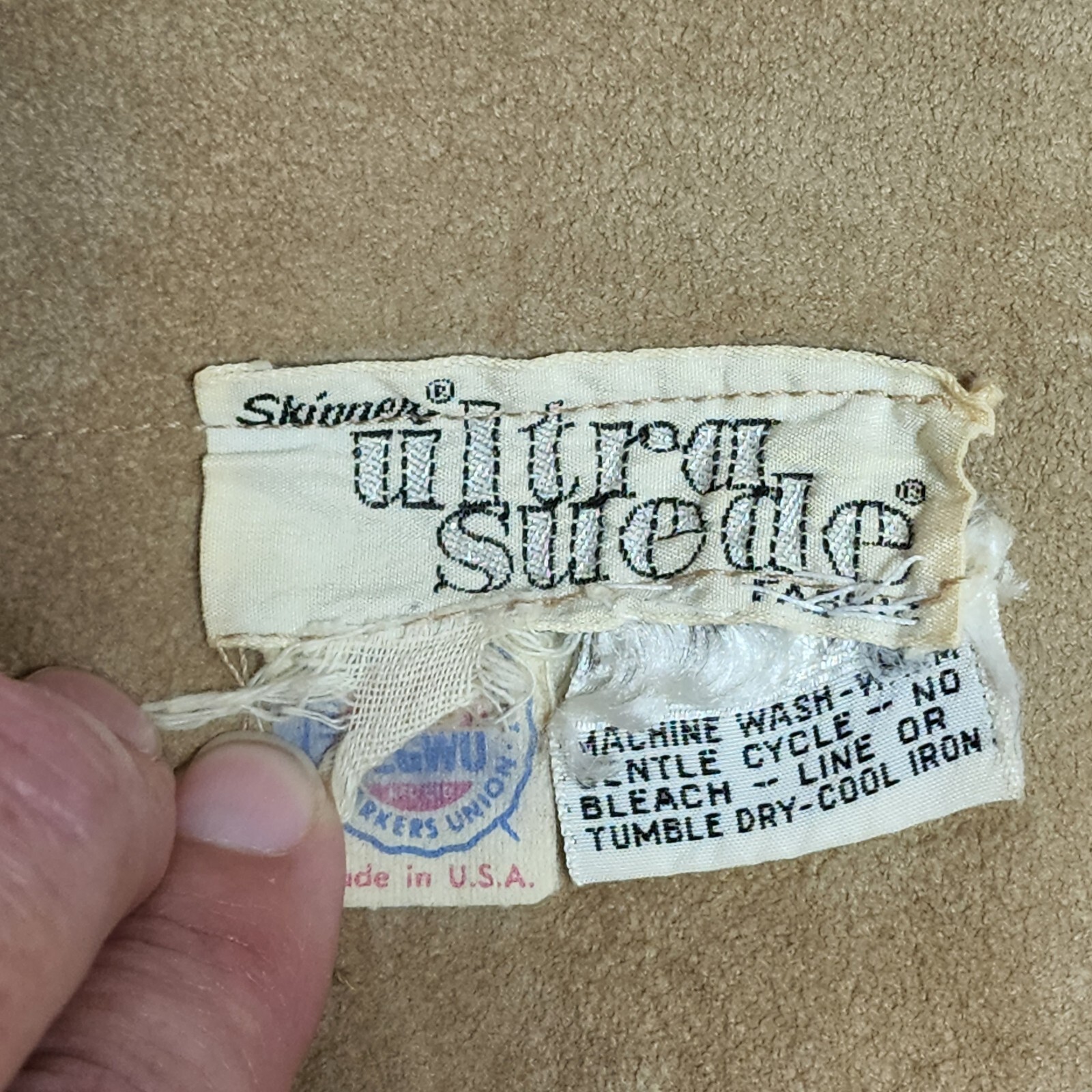 Vintage Skinner Ultra Suede Dress Made in U.S.A. Union Tag