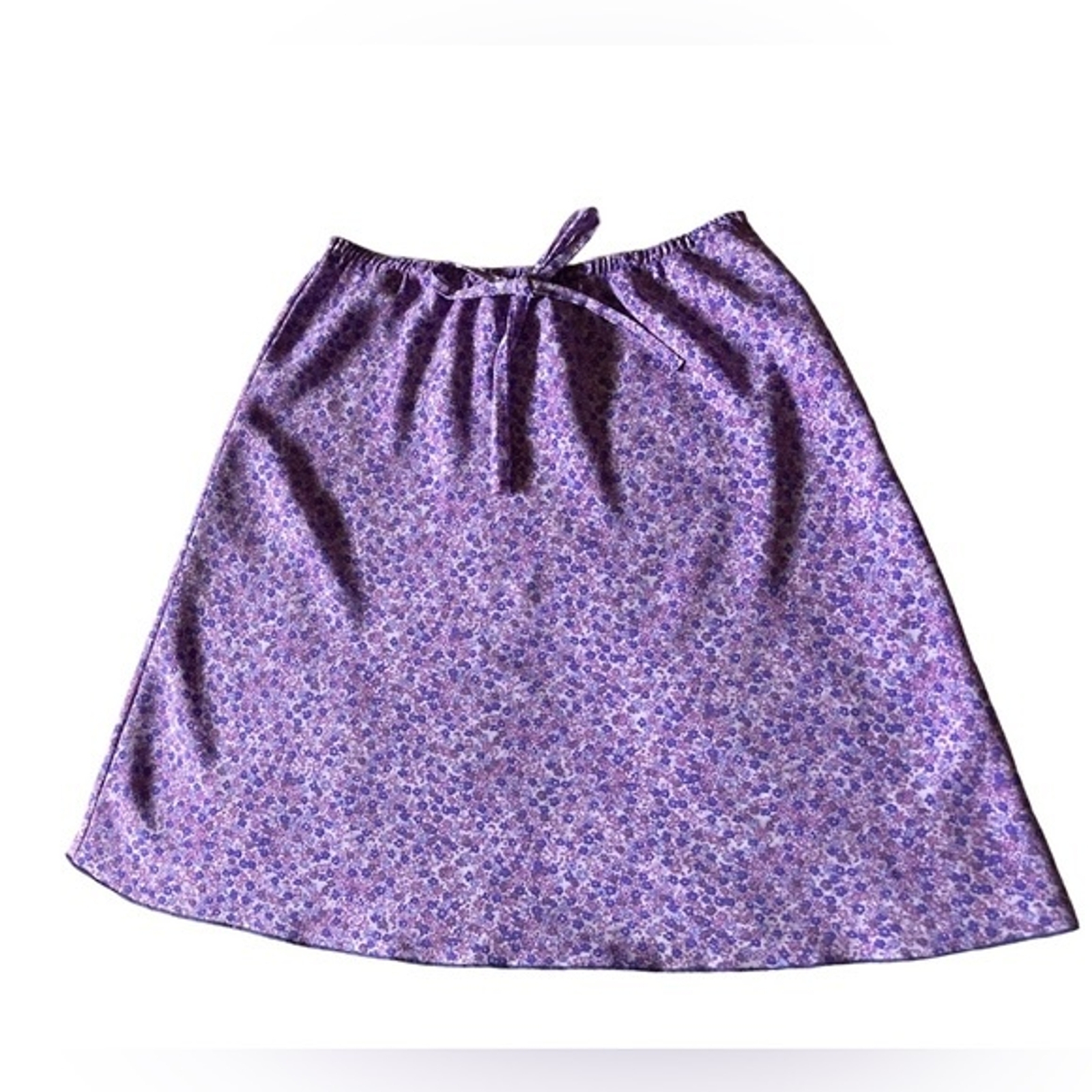 Vintage 35th & 10th Purple Lavender Floral Mini Skirt