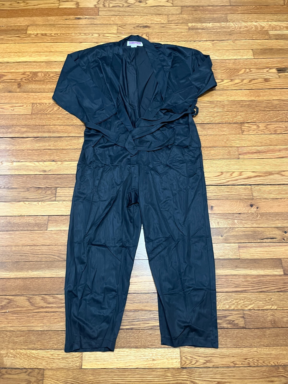 Lew Magram Vintage Romper Jumpsuit Belted Black 7th Ave NYC made in USA Medium