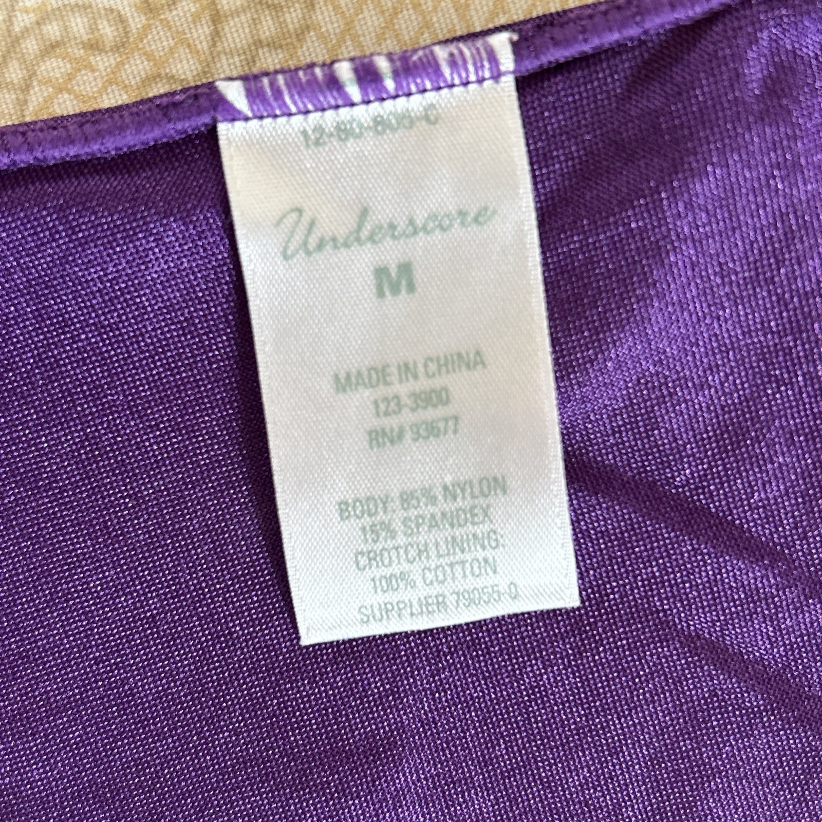 Underscore Shapewear Medium Control Purple Panties Briefs Size Med NWOT