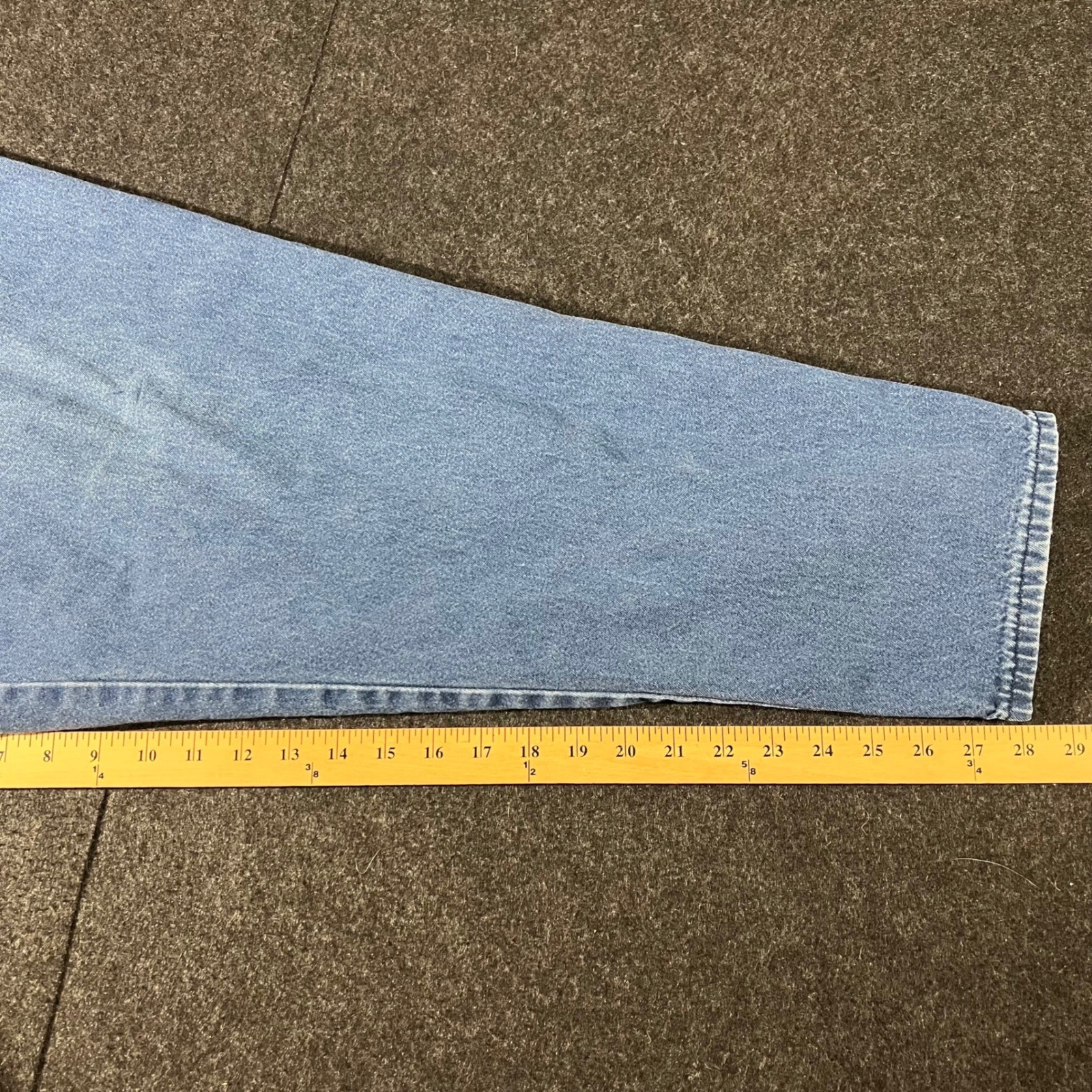 Chic Elastic Waist Jeans Womens 26W Blue Vintage 90s Mom High Rise Tapered Leg