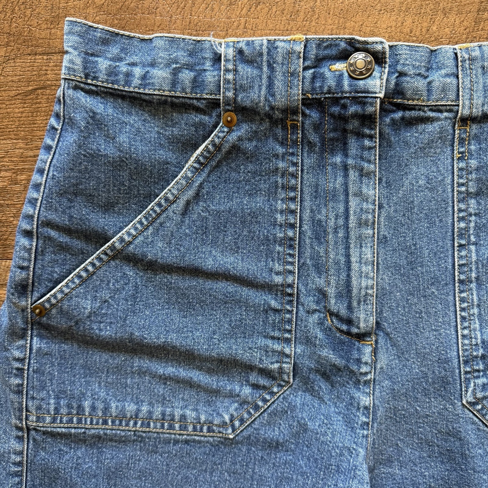 Vintage Womens Size 10 LA Blues High Rise Y2K 2000’s Glam Summer Jean Shorts