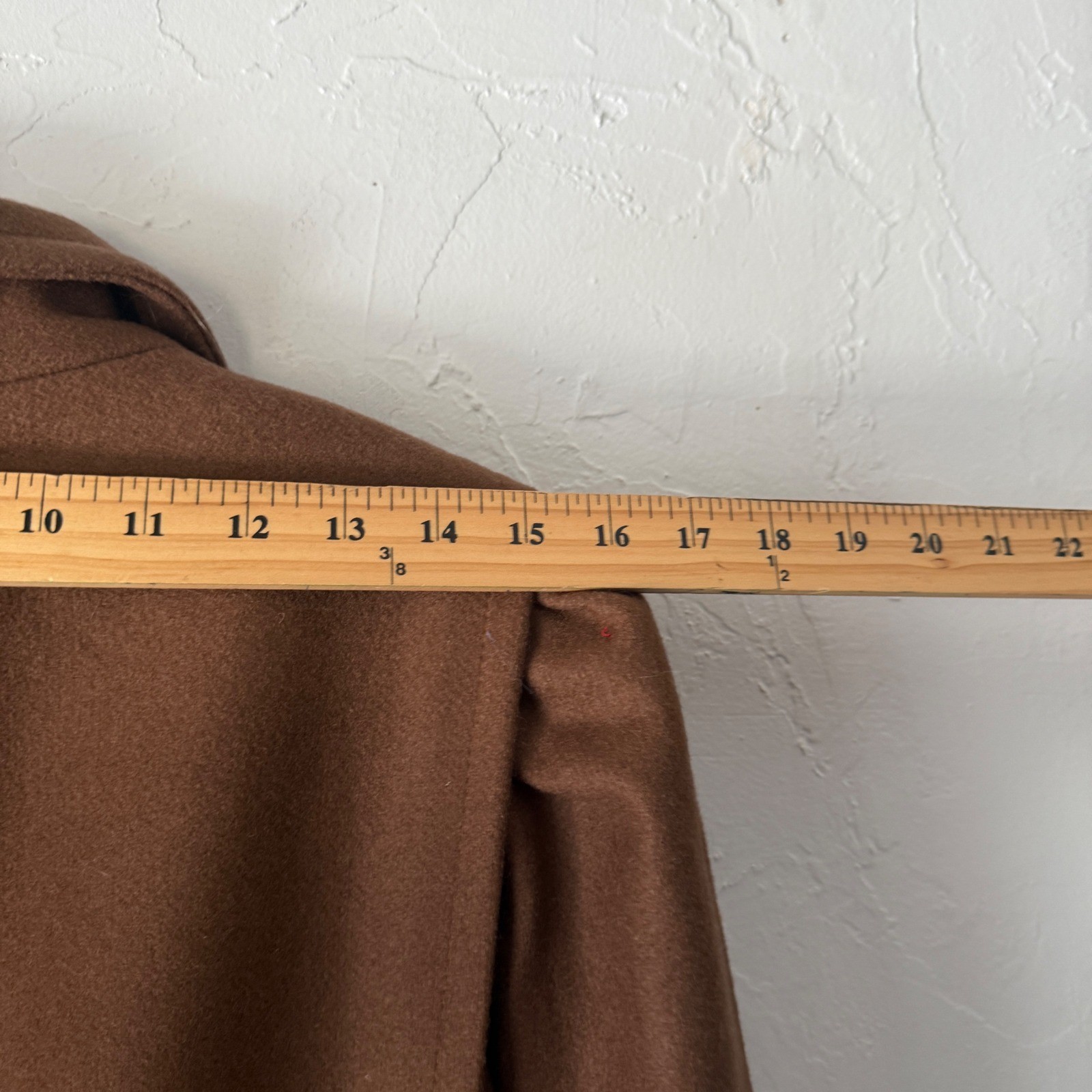 Vintage Max New York Wool Blend Long Coat Brown Large Clean Girl Peppy Academia