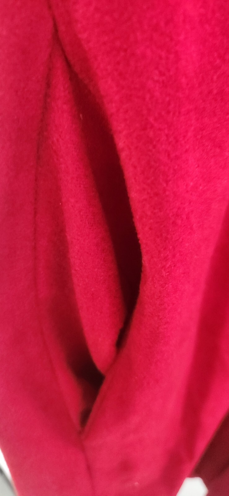Vtg Robe Granny Plaza 9 Long Burnt Red Medium Lace LONG ZIPPER 80% Arnel USA