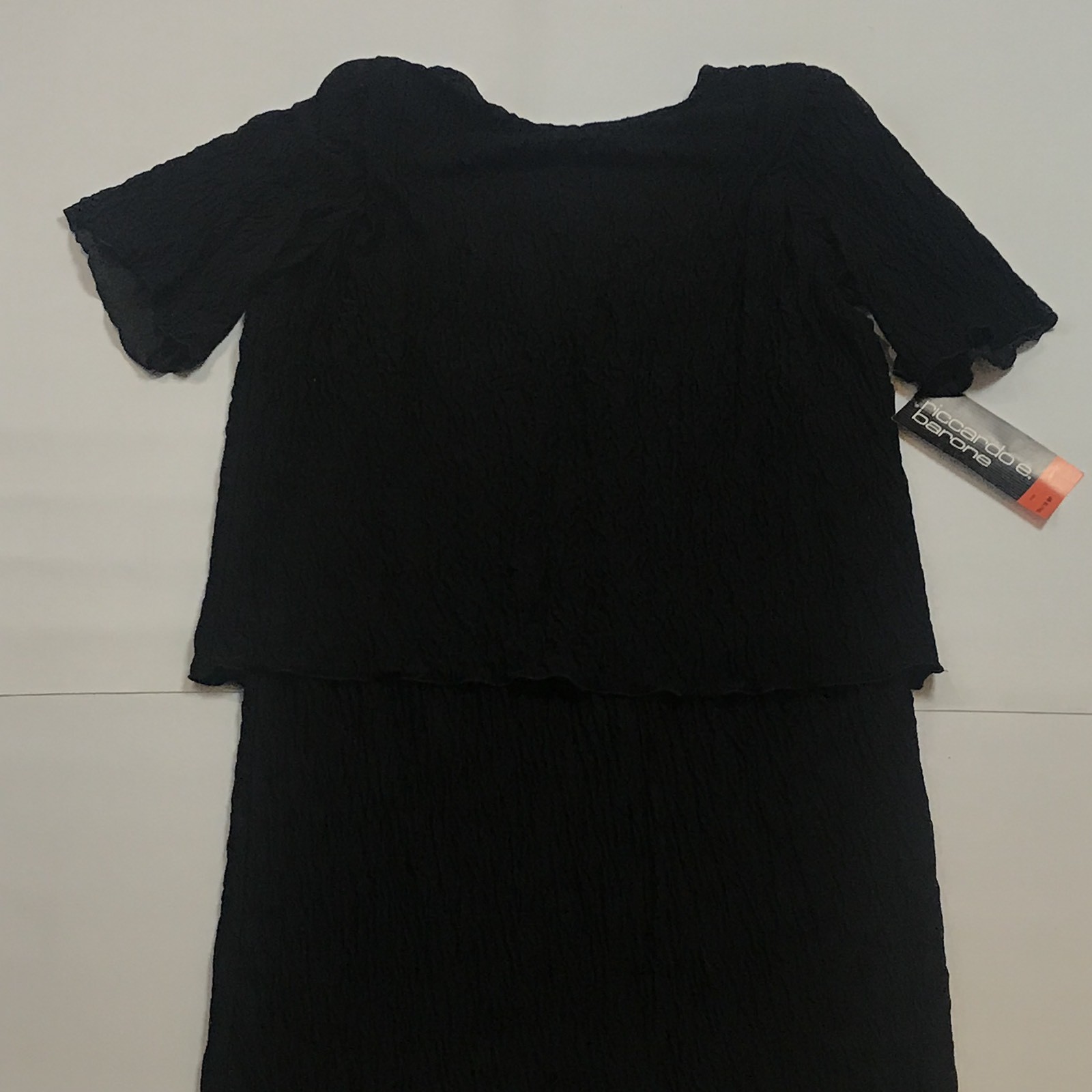 Vintage Riccardo E Barone Black Dress Women’s Size 18 1/2 / 18 NWT