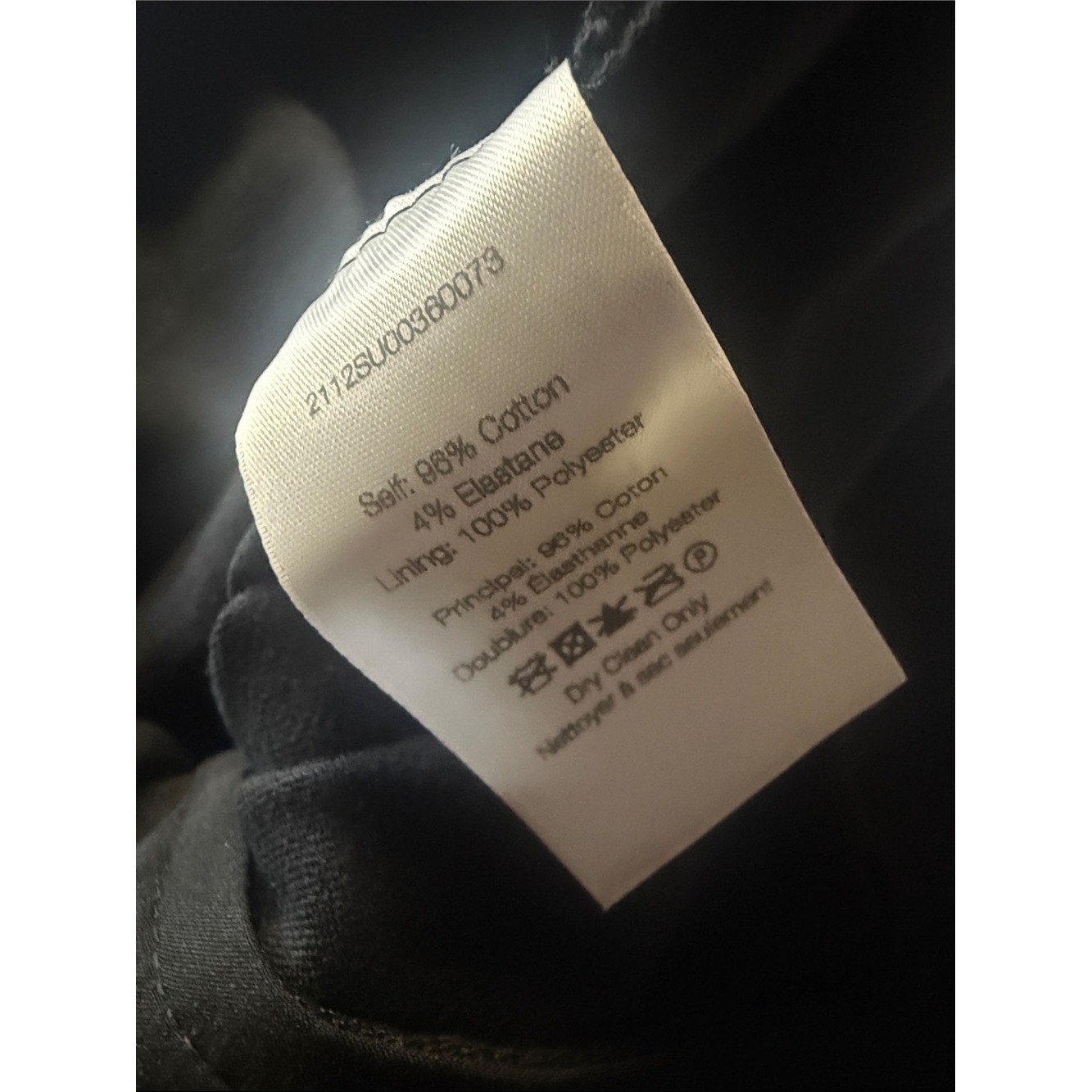 Veronica Beard | Black Tailored Jupiter Cotton-Blend Cropped Pintuck Pants Sz 8