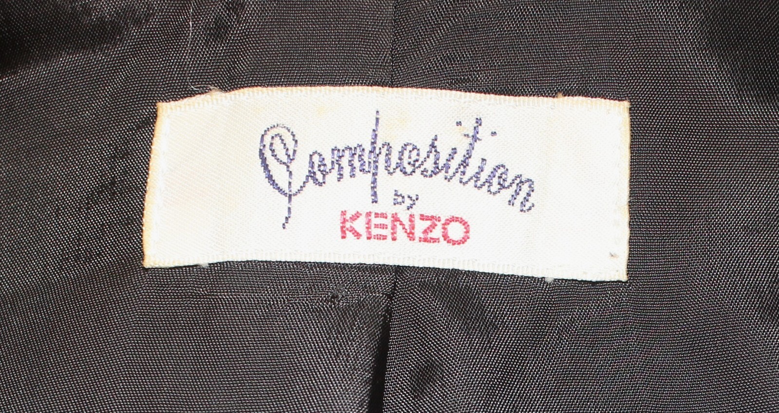 Vintage 80s Anthracite Short Sleeves Hemp Shirt Dress KENZO Size M Made in Japan
