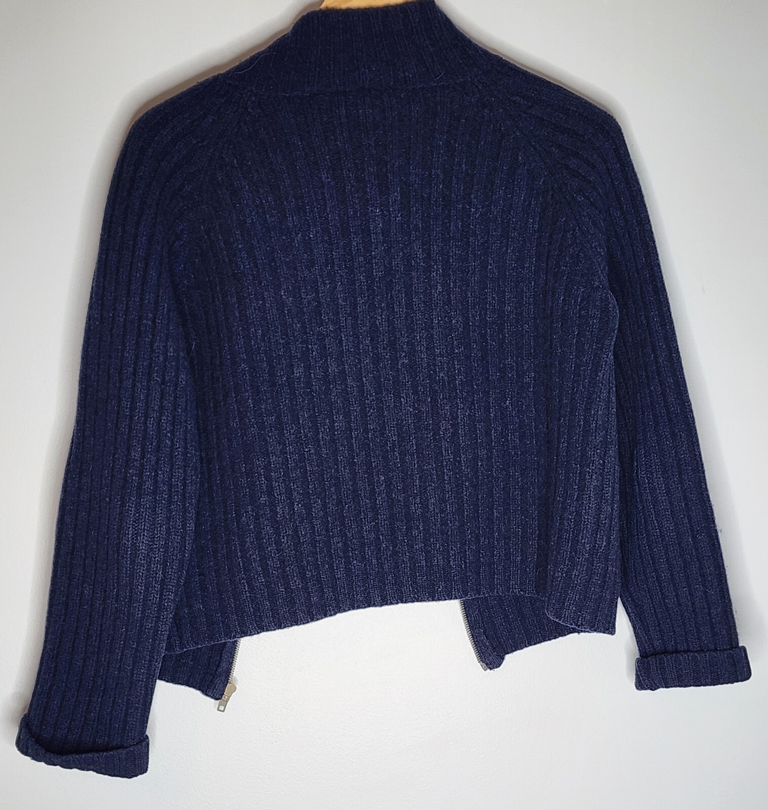 Paul Harris Design 100% Lambswool Size Large Sweater Blue Long Sleeve Vintage