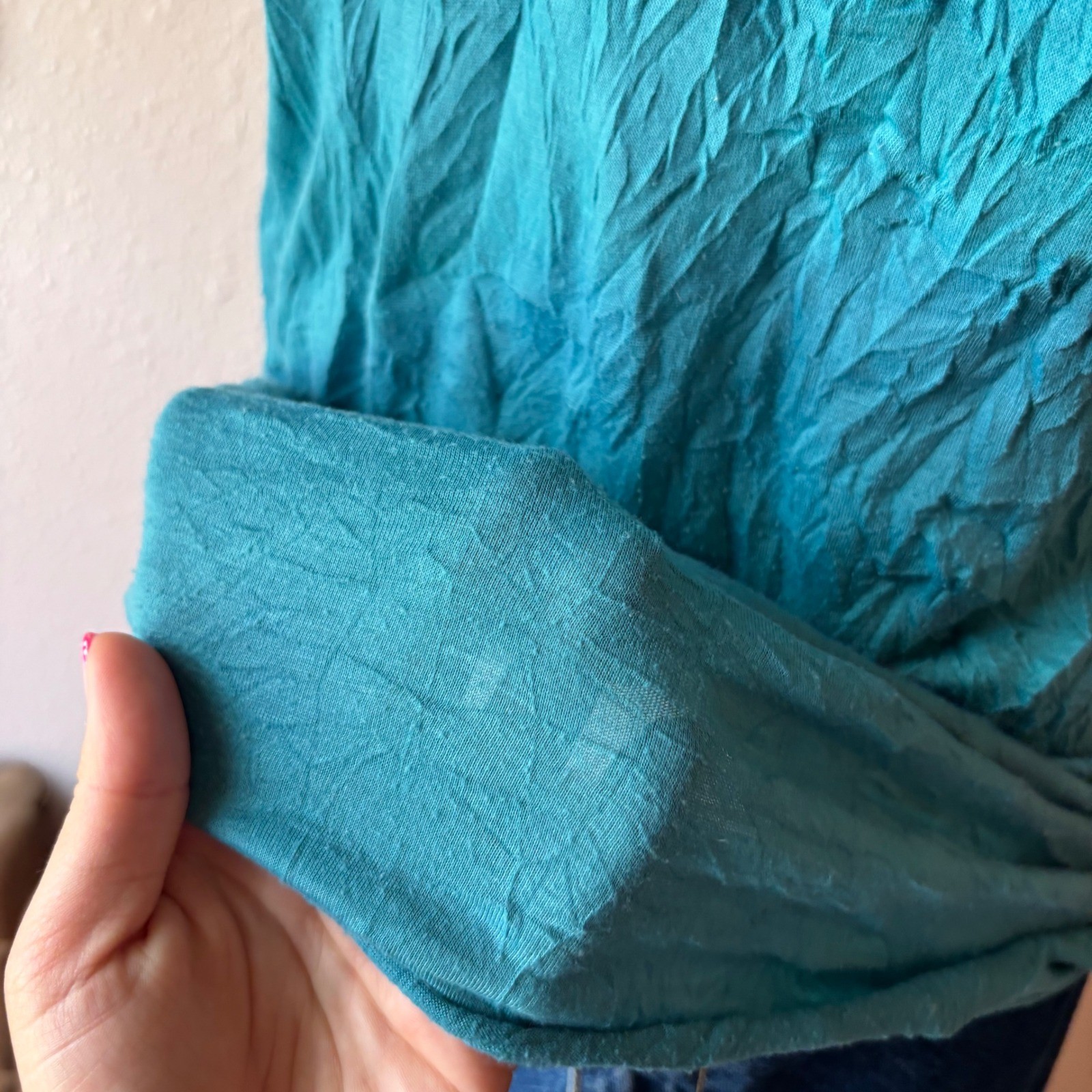 Vintage 90s / 2000s Teal Sequined Fairy Blouse