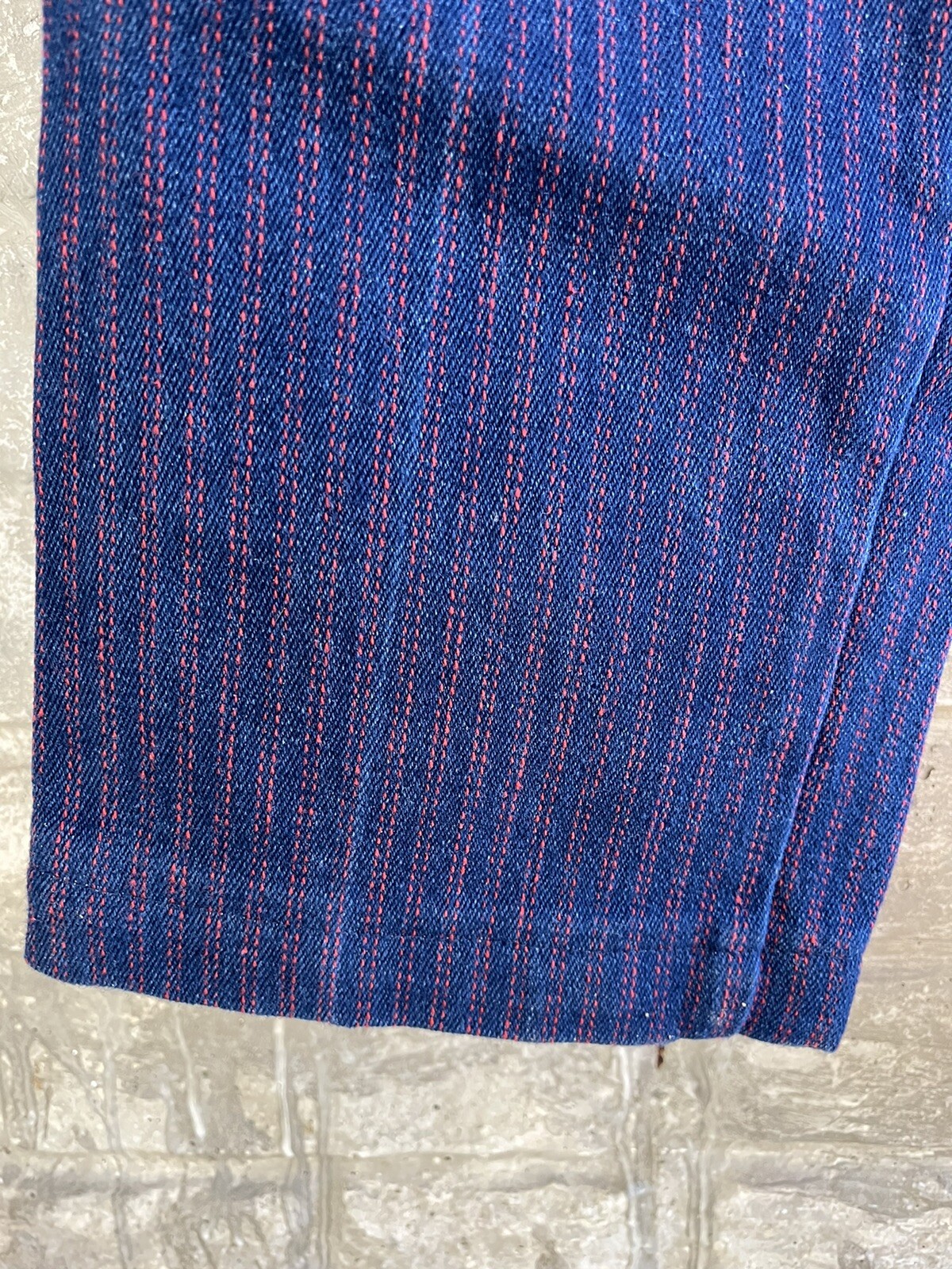 Vintage Women’s RUSTLER Denim Jeans Original Dark Blue w Red Stripes 34×28 USA