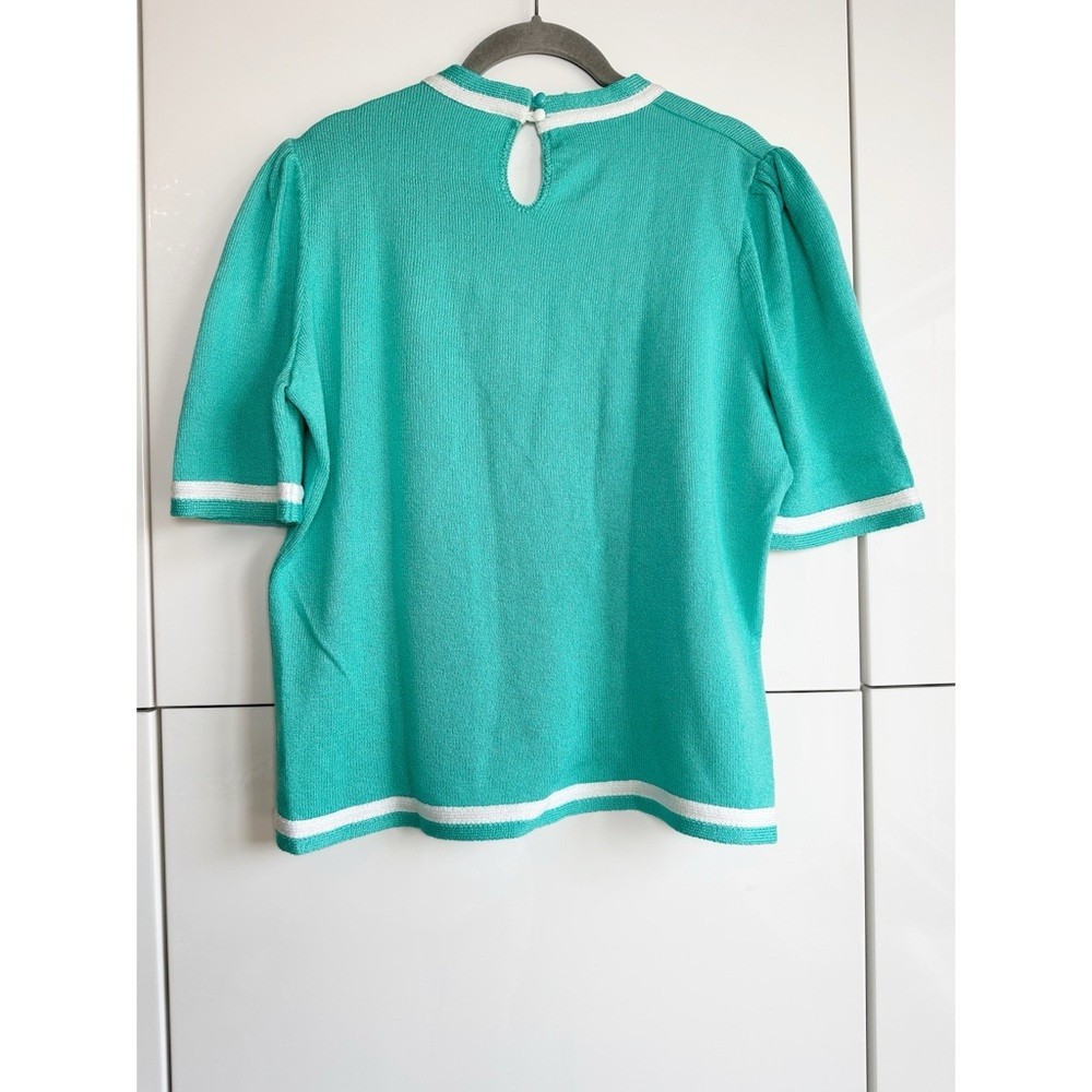1980s Vivanti Green Sweater Power Suit Stranger Things Karen Wheeler Size 10