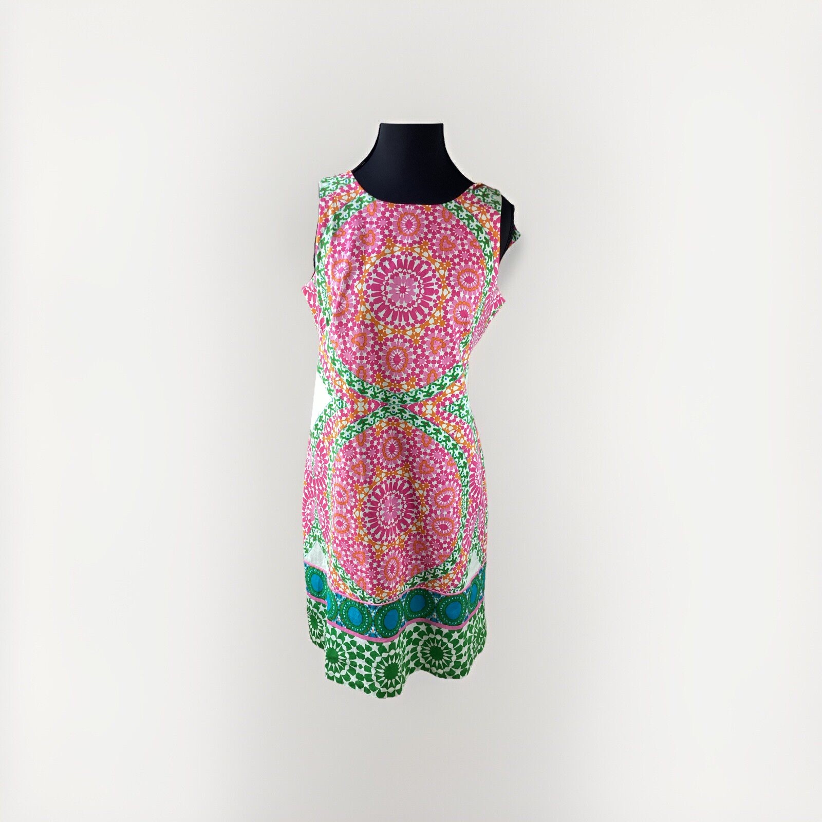 Vintage London Times Mod Psychedelic Fab Sleeveless Dress 4 EUC