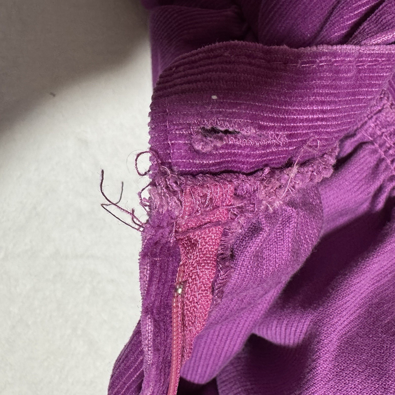 Vintage OshKosh Bgosh Purple Corduroy Pinafore Jumper Dress Midi 9 Cottagecore