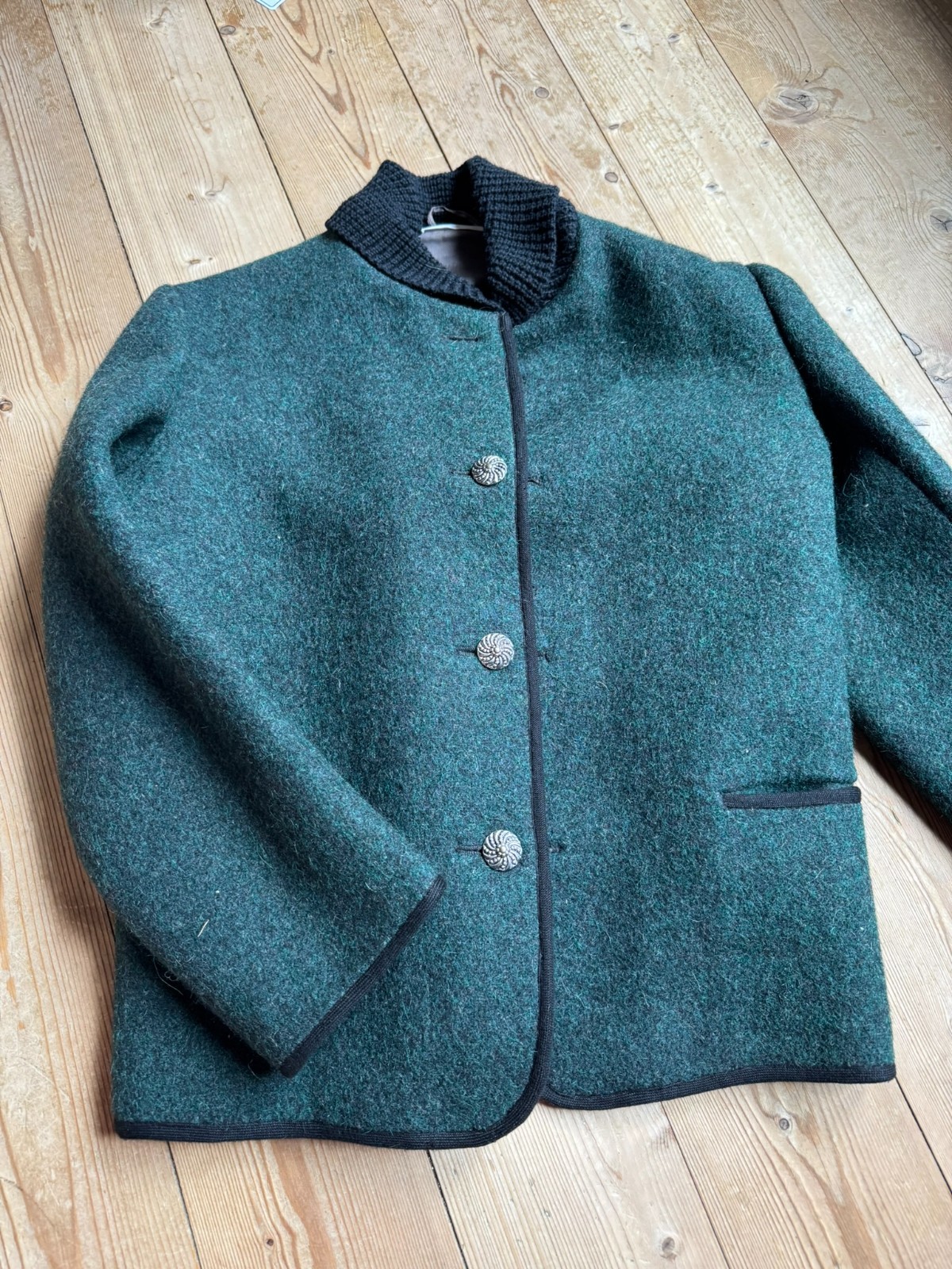 Walkloden jacket virgin wool costume jacket handmade unisex size 38/40 S/M