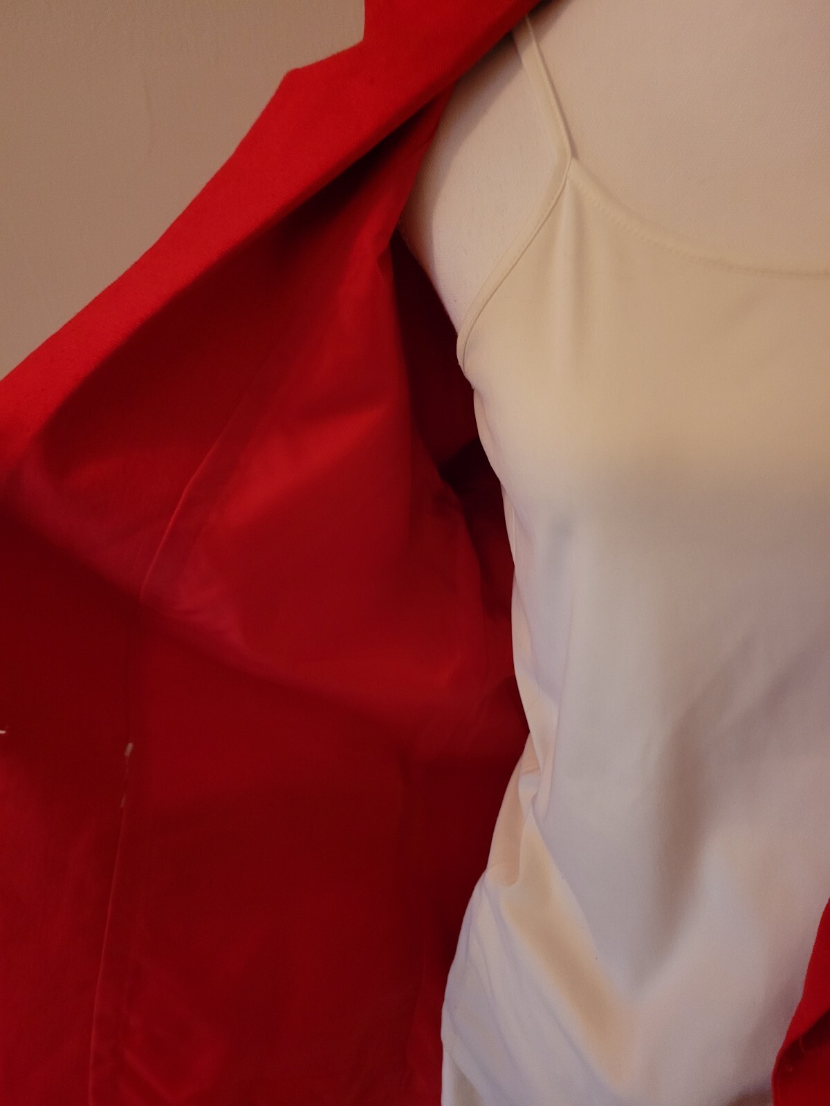 Carol Horn sz8 red linen blazer
