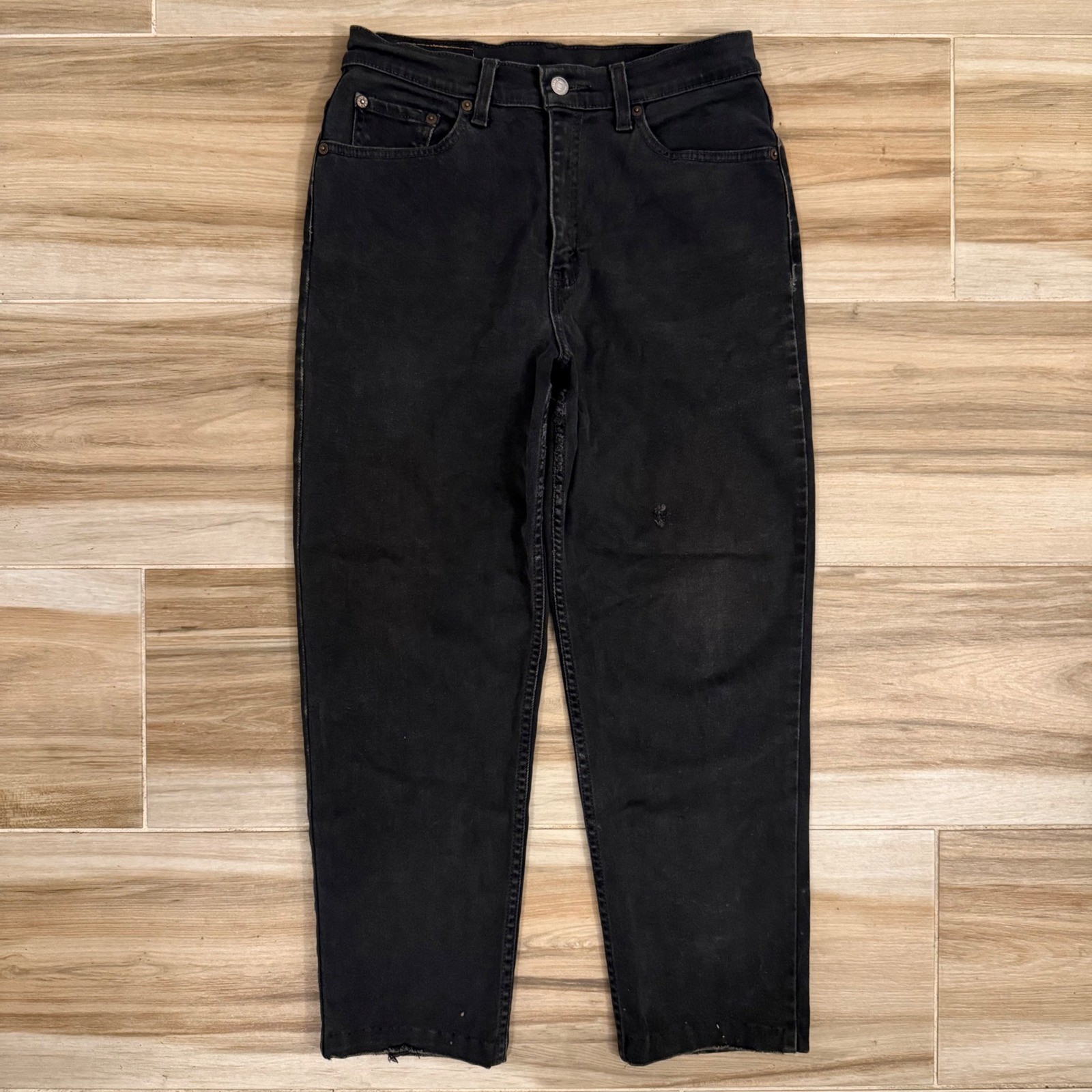 Vintage Levis 512 Slim Fit Tapered Leg Black High Rise Jeans 8 MIS M 27×25