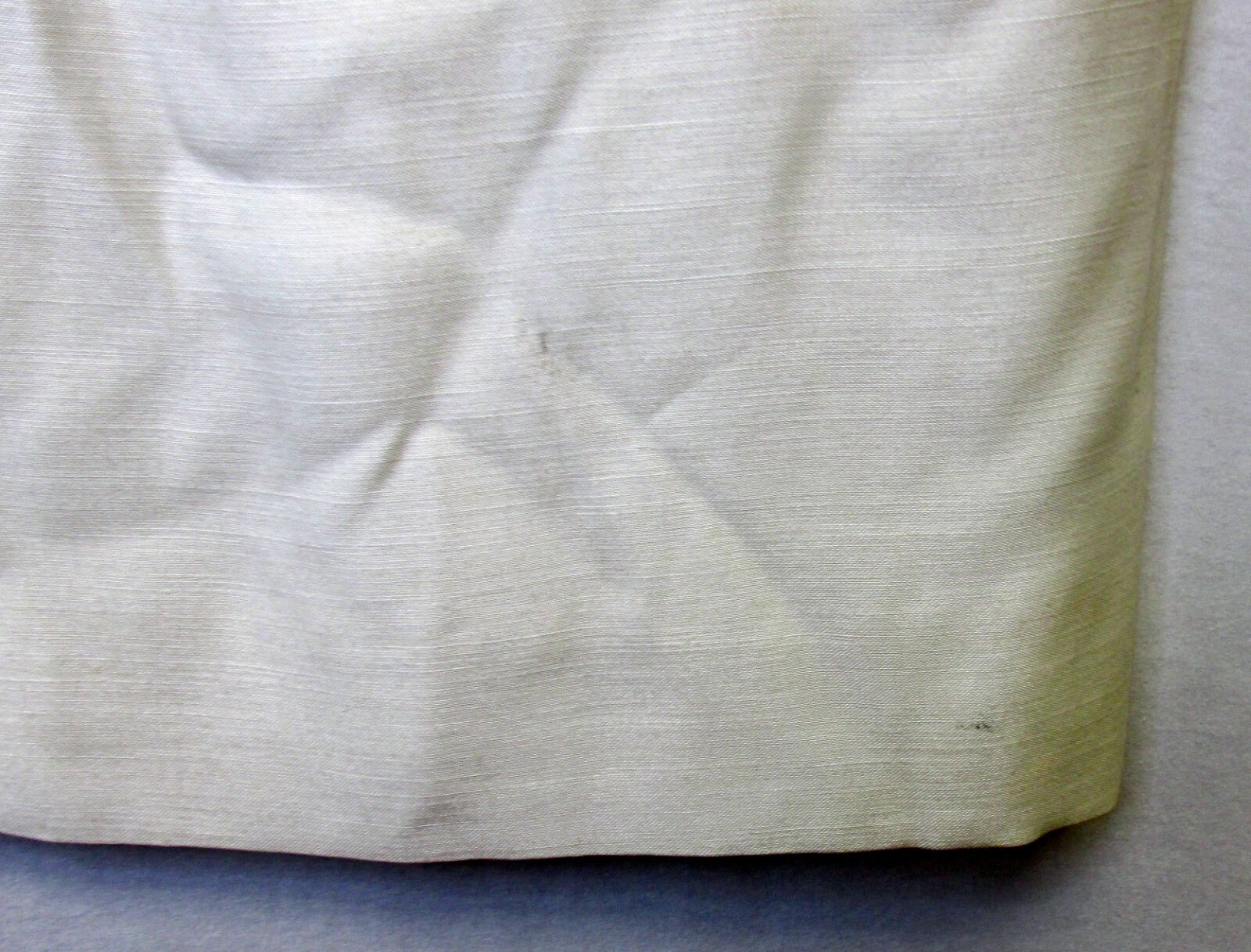 Vintage 60s R&K Originals Cream Shantung Gray Beaded Sheath Dress Holiday 34″
