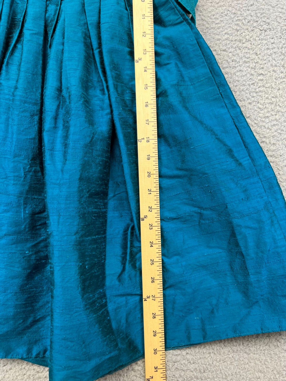 NWT Vintage Blue Silk Strapless Prom Dress size 4 Watters & Watters, Made in USA