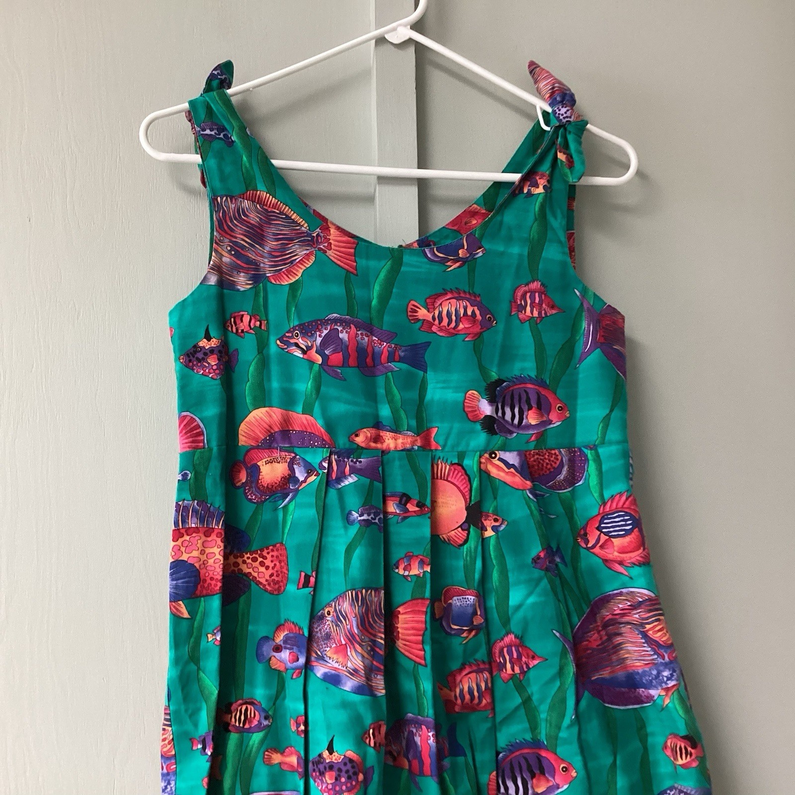90’s Pretty Woman Size Small Collection Made In USA Underwater Fish Print Dress