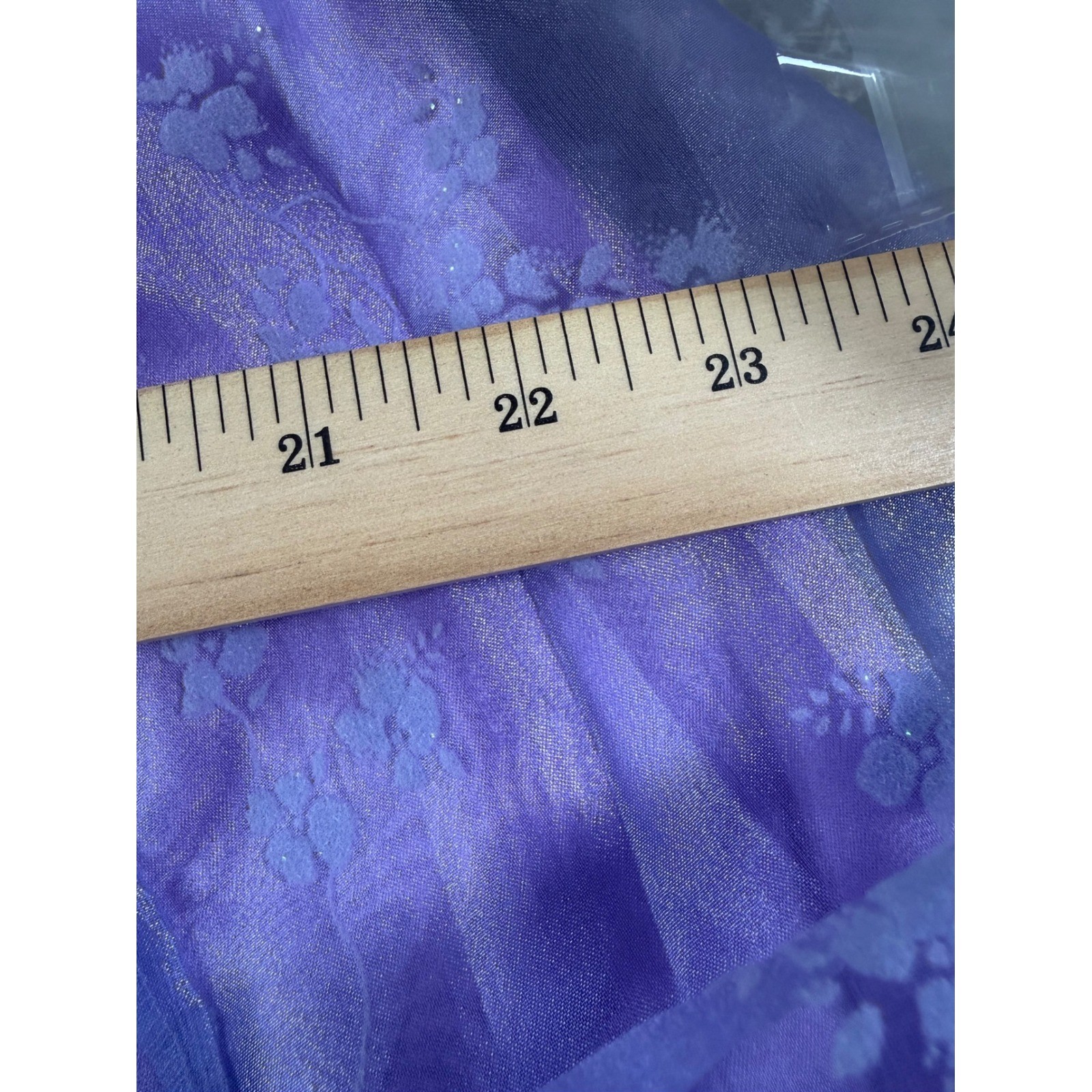 Zum Zum Niki Livas Vintage Lavender Floral Organza Maxi Skirt Fairy Size 5-6