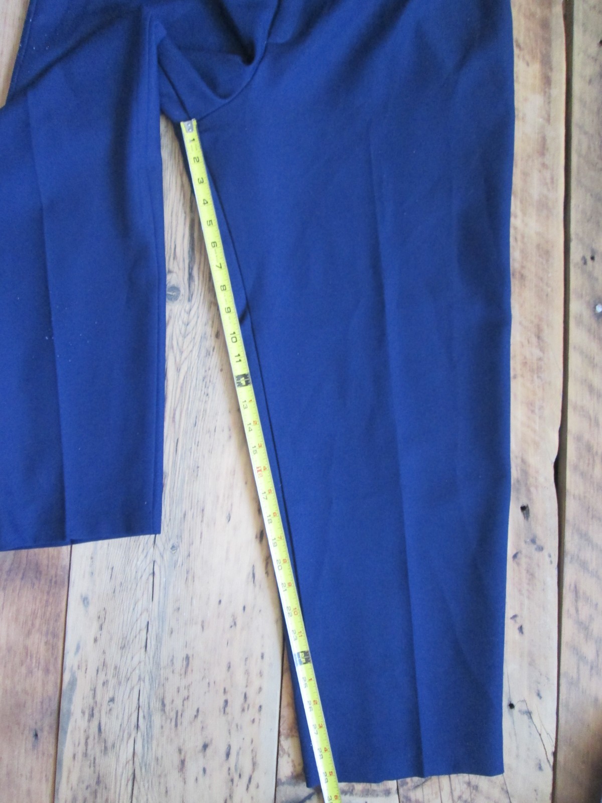 Vintage Women’s Levi’s Bend Over Slacks Pants 24WP 38×29 1970s Blue Polyester