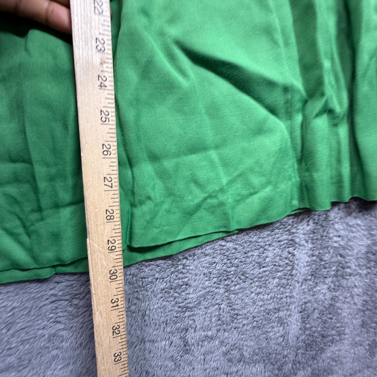 Vintage 70s Green Gabardine Pleated Maxi Skirt Womens Flower Button Back Zip XS