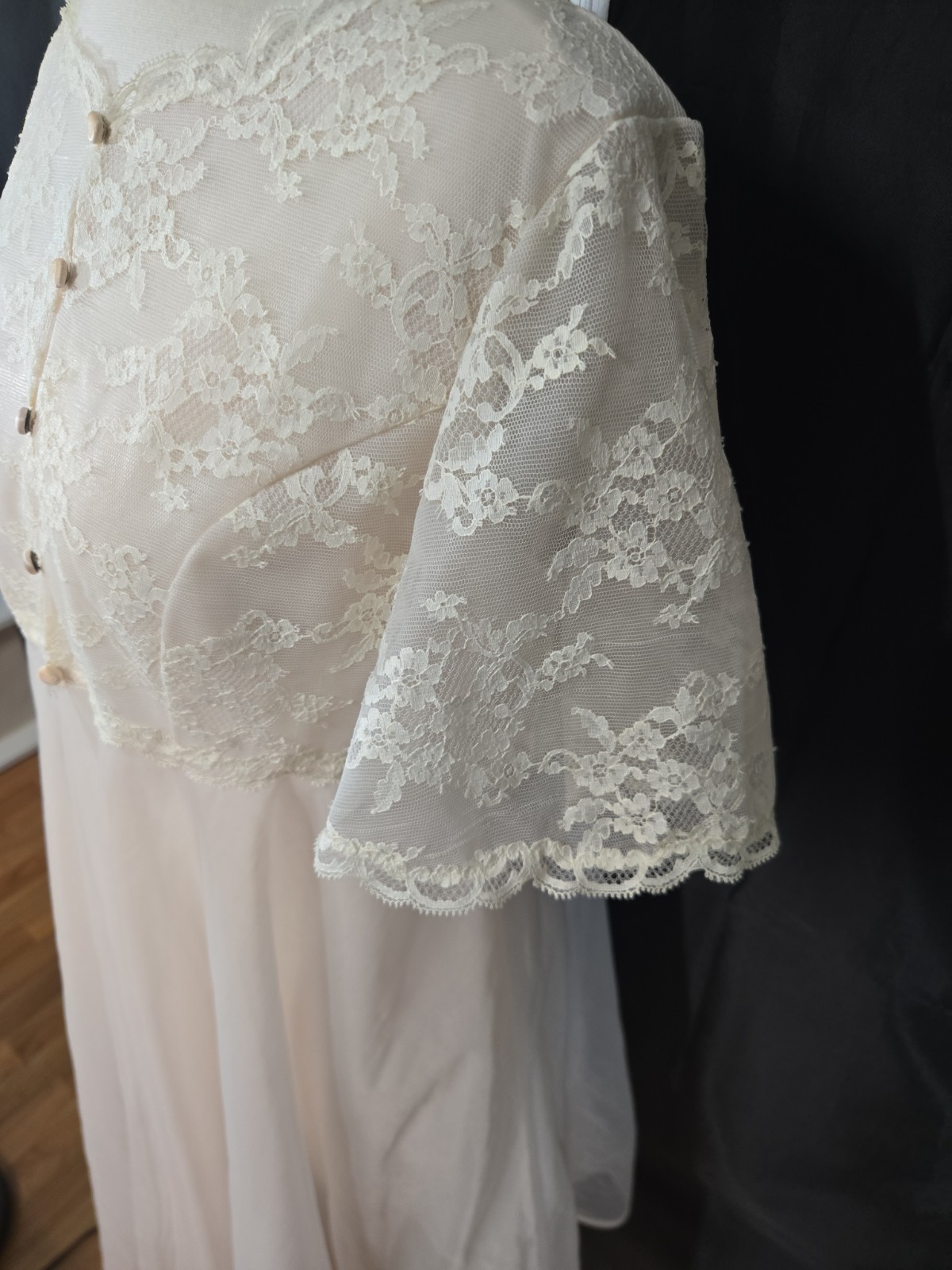 Vintage 60s Warner’s Sheer Nightgown Babydoll Lingerie Double Chiffon Size 34