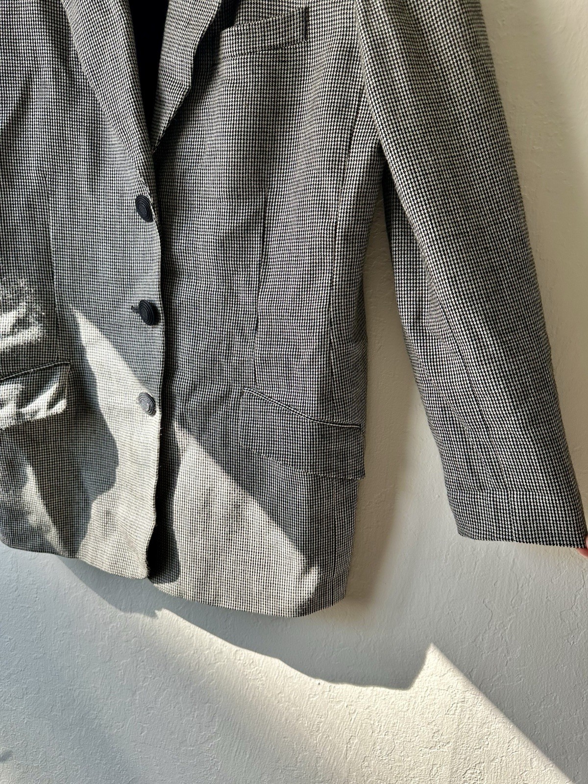 Vintage 90s valerie stevens wool equestrian riding blazer size 12 velvet collar