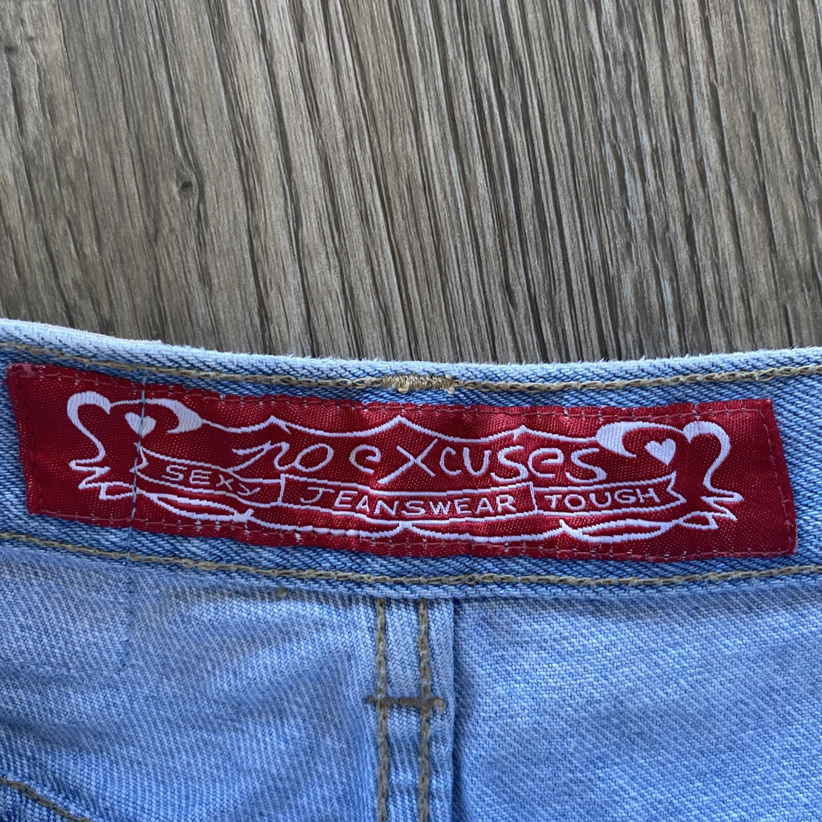 vintage denim mom shorts