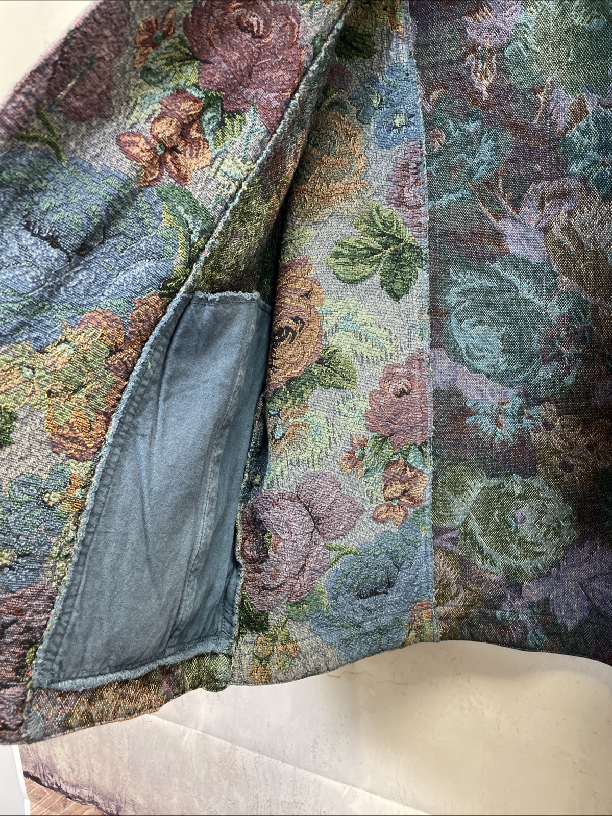 Vintage, BLAST, Tapestry Floral Jacket, (M), India, Late 80s/Early 90s, Boho