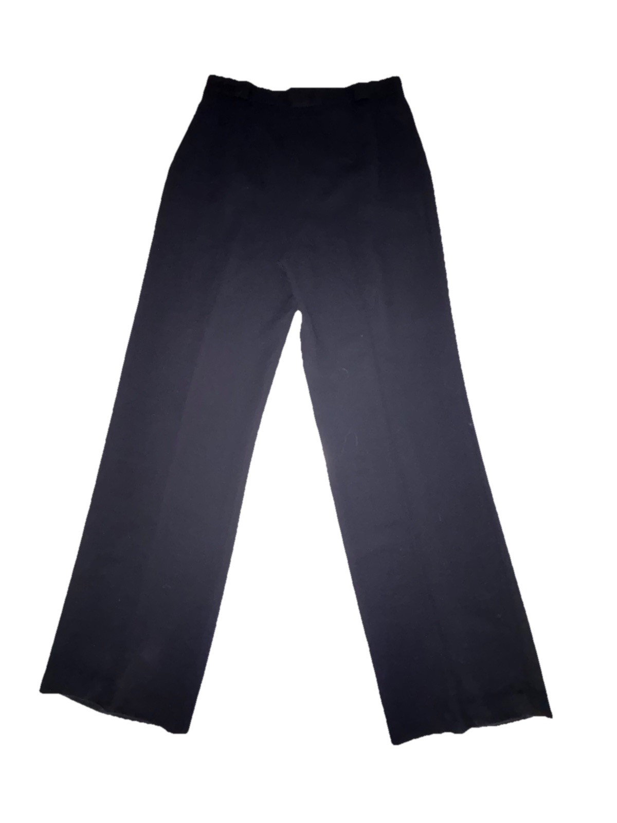 Vintage Escada Black Wool Pleated High Waist Trousers Pants Size 40 (US 12)