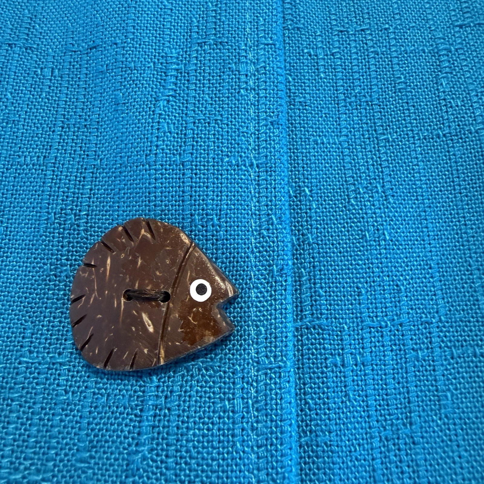Vintage S.L. Petites Dress Size 12P Wood Buttons Made In USA One- Piece Zip Back
